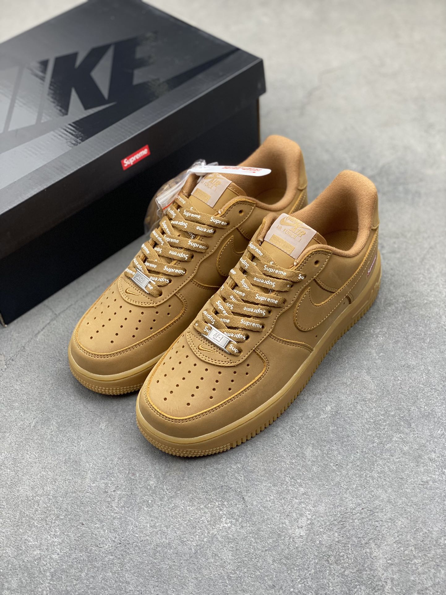 Nike Air Force 1 Low Supreme Wheat, Men's Athletic and Fashion Sneakers 9 i1718564895 488 5
