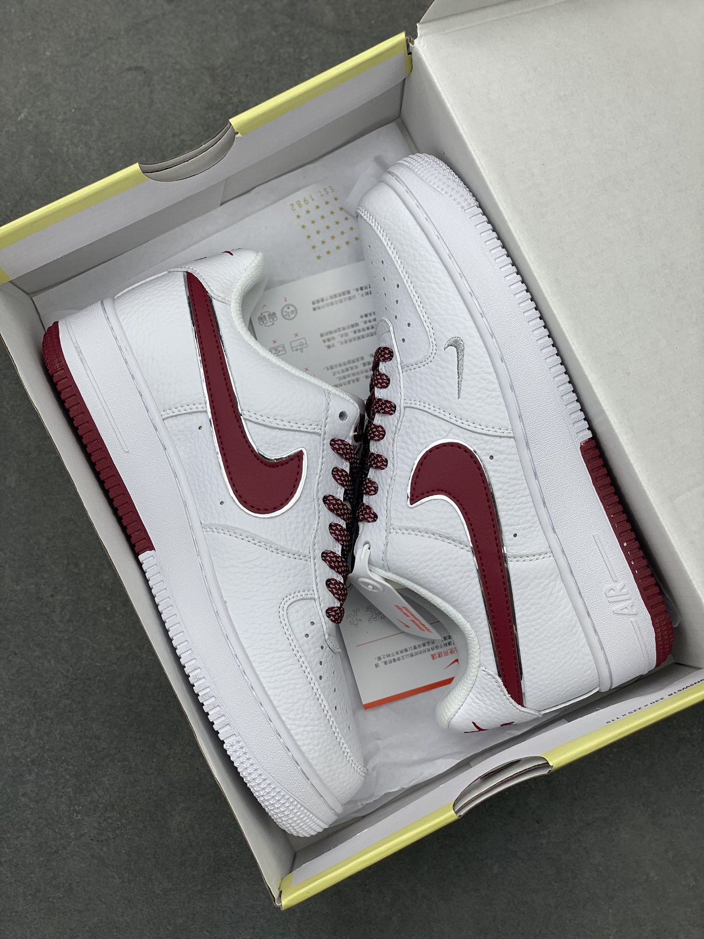 Nike Air Force 1 '07 Low White/Red Casual Sneakers CW2288-111 10 i1718651808 276 6