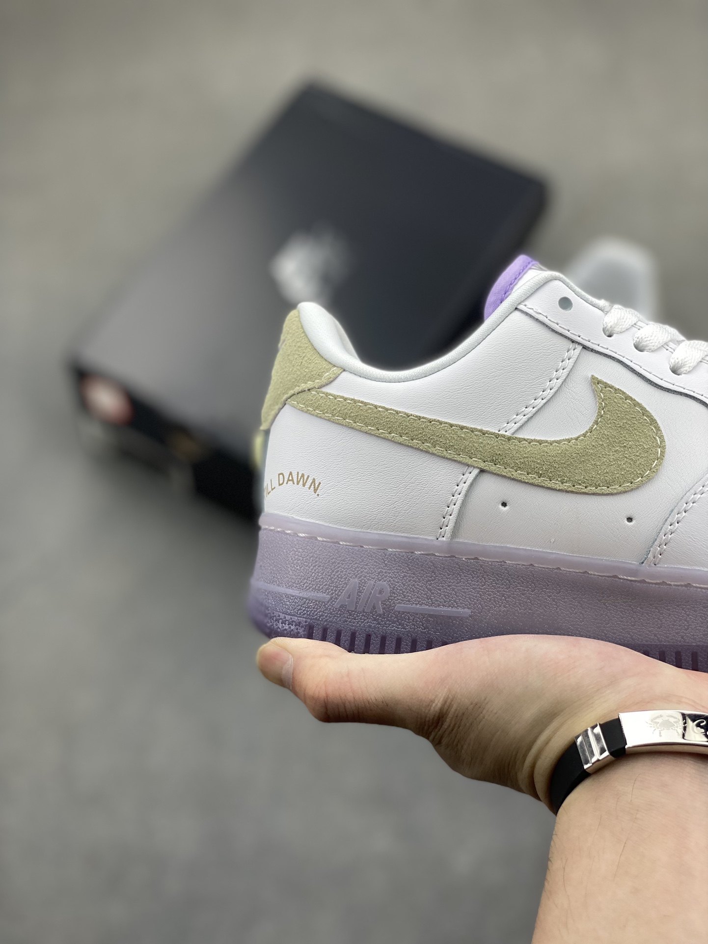 Nike Air Force 1 Low White/Olive/Purple - Comfortable, Stylish Sneakers 6 i1718824670 7390 0