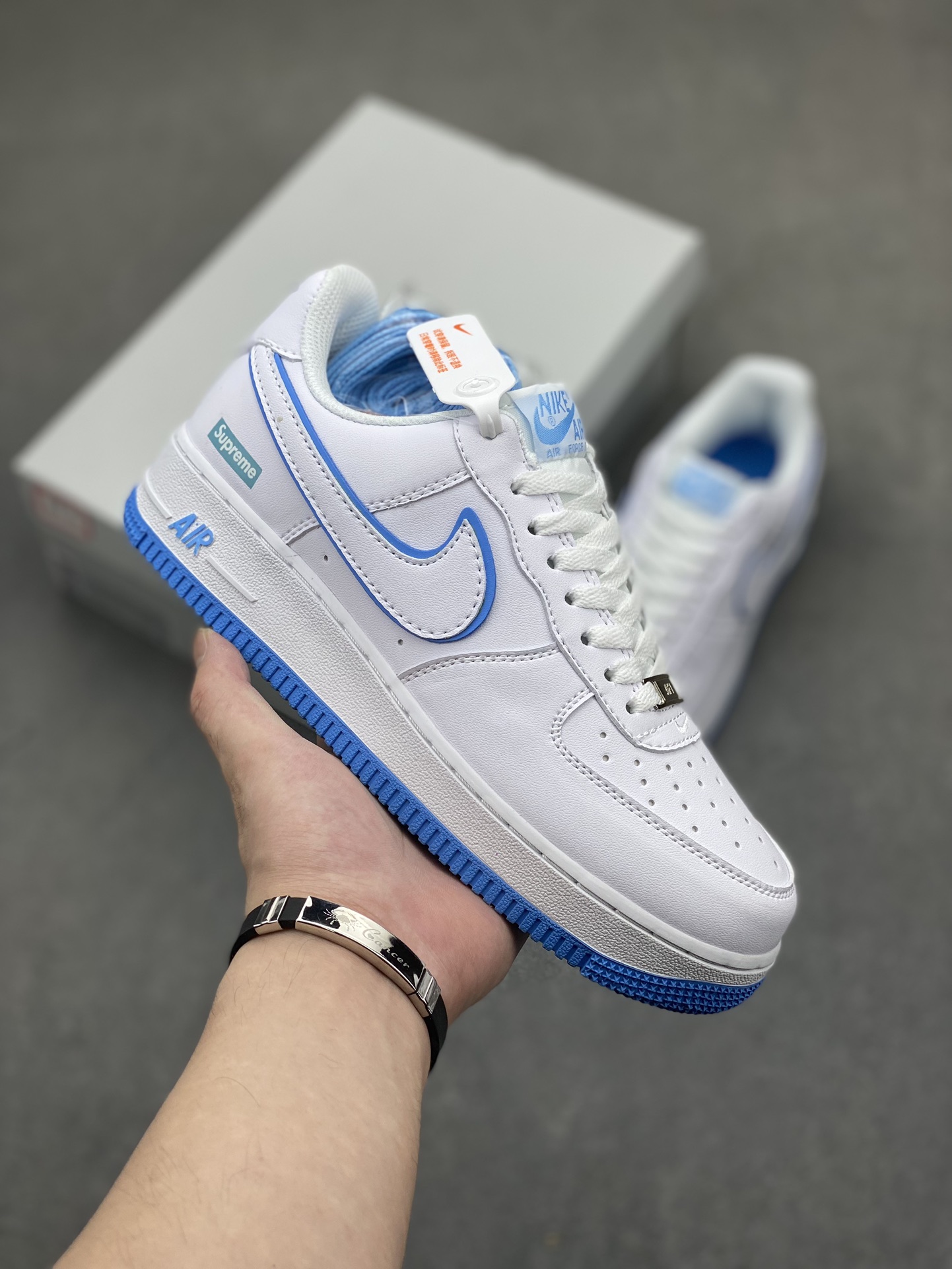 Nike Air Force 1 '07 White/Blue Supreme Edition - Iconic Style & Comfort 2 i1718824731 23 8