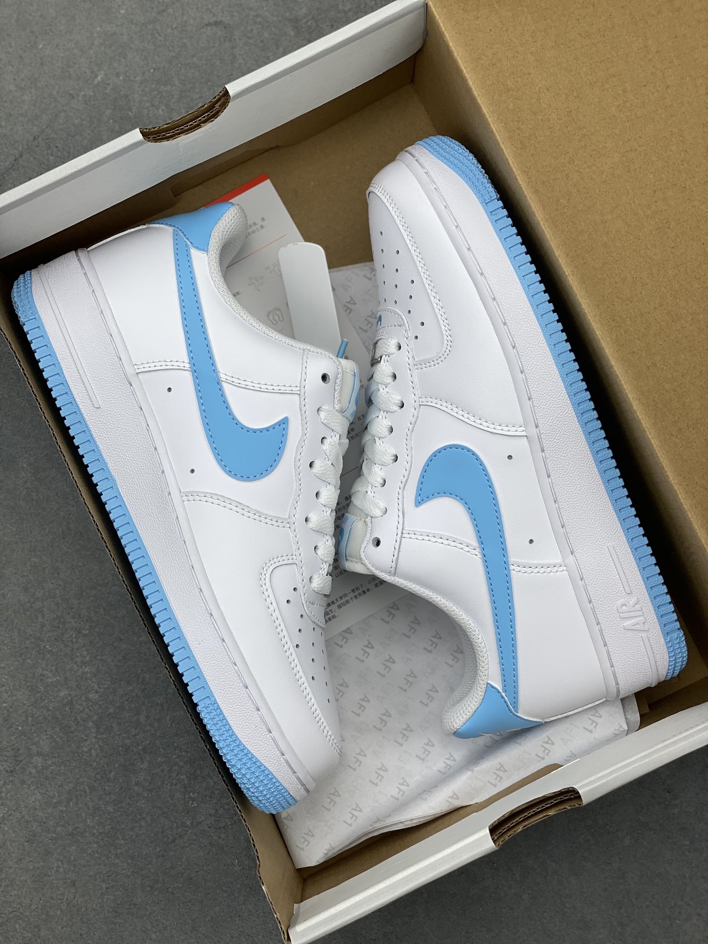 Nike Air Force 1 Low White Blue Casual Sneaker (FQ4296-100) 10 i1718908852 8234 0