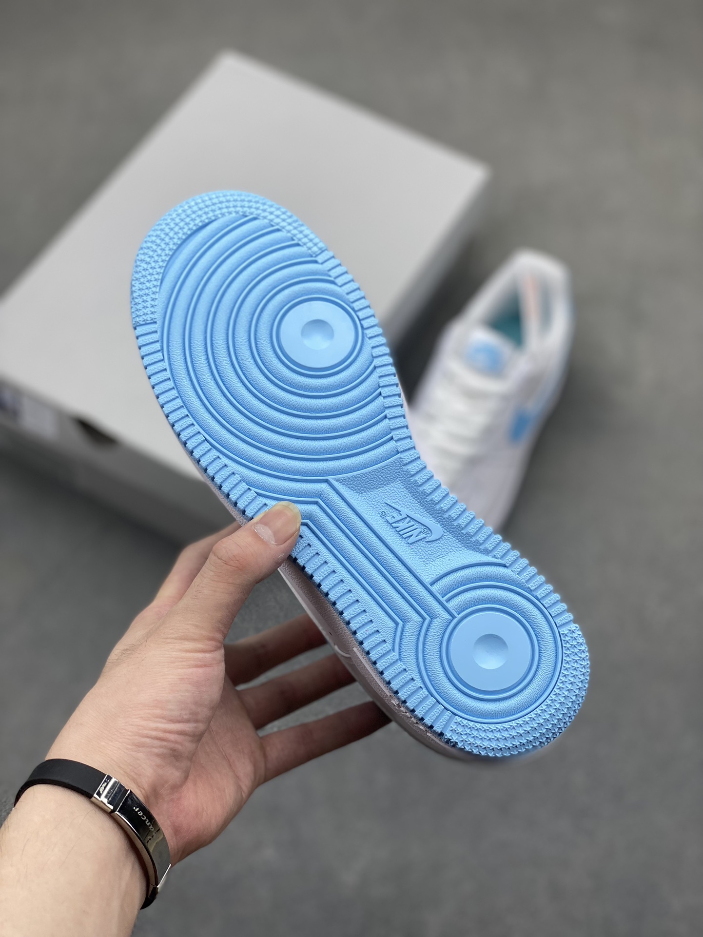 Nike Air Force 1 Low White Blue Casual Sneaker (FQ4296-100) 7 i1718908853 8888 8