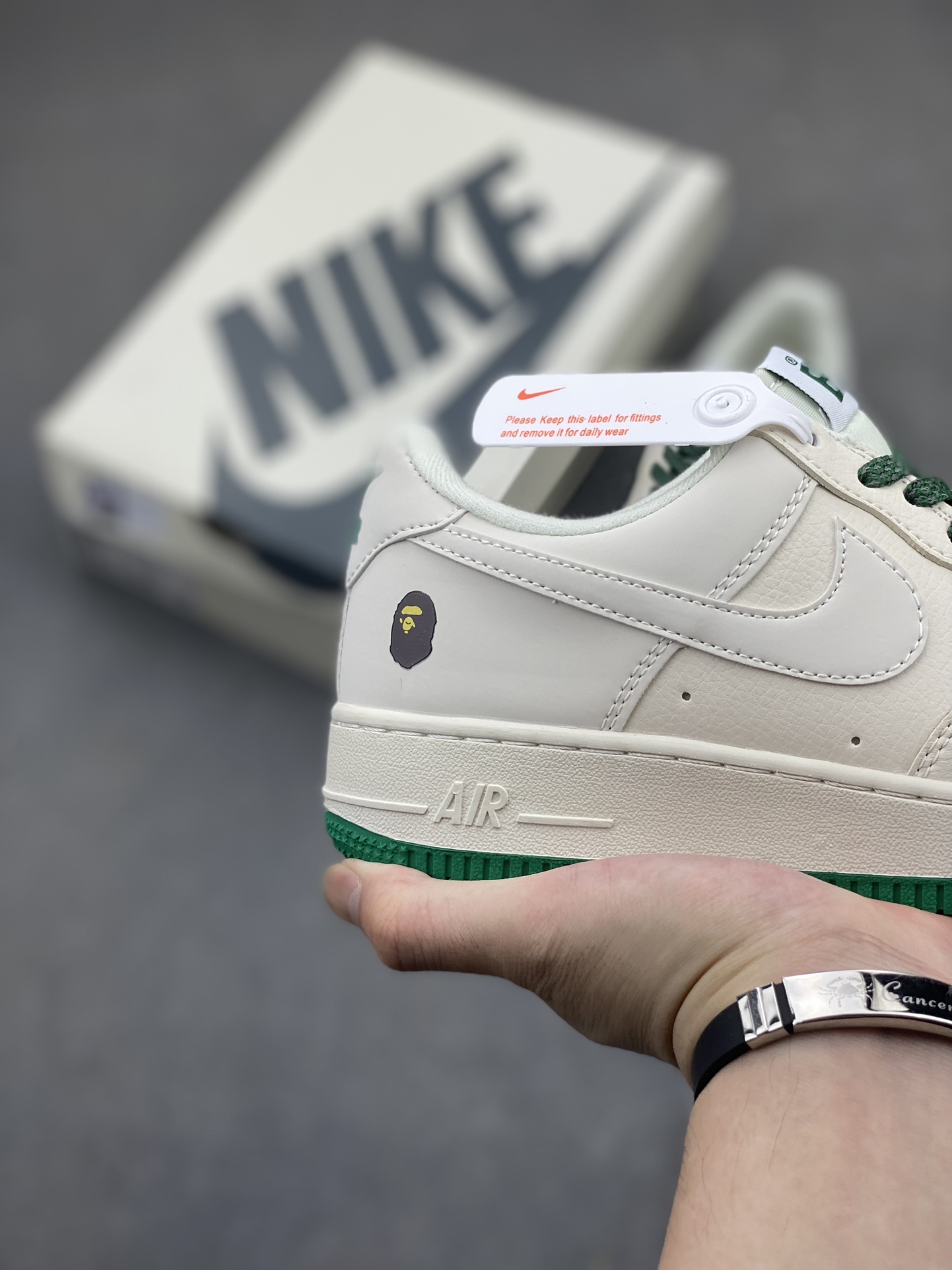 Nike Air Force 1 '07 Low BAPE Collab - Cream & Green Star Edition 6 i1719172456 6794 0