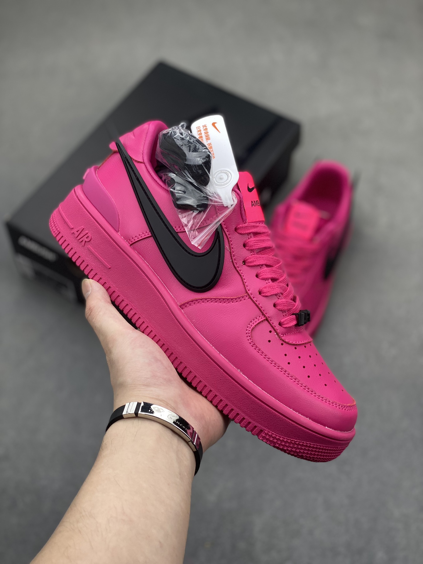 Ambush x Nike Air Force 1 '07 Low Pink Black Casual Sneakers DV3464-600 2 i1719172669 2382 0