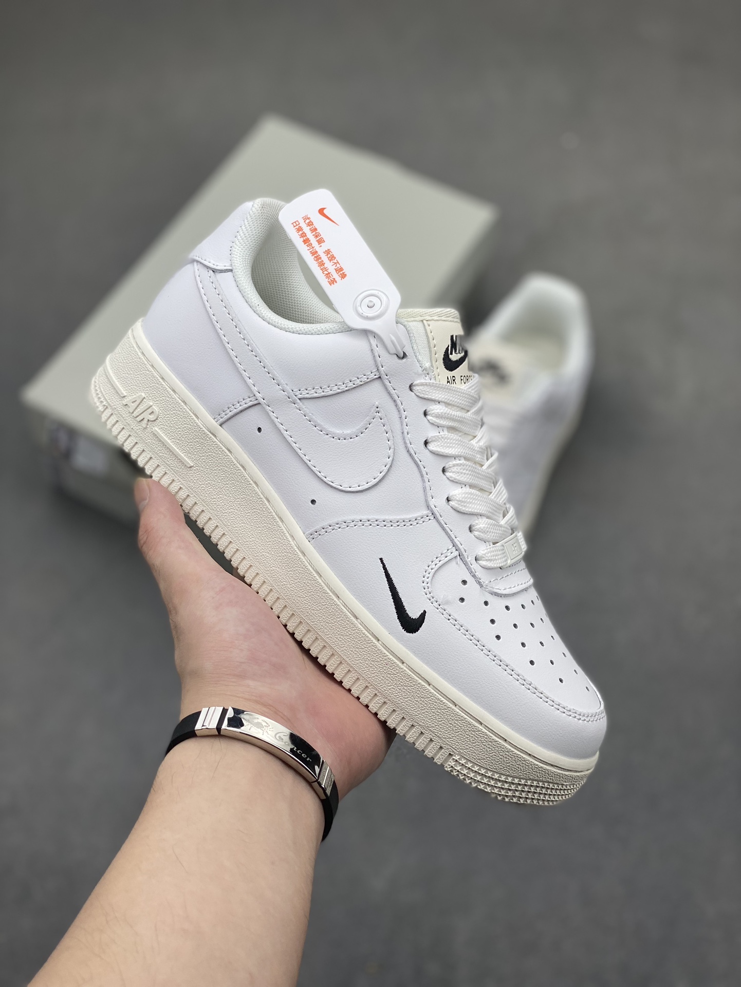 Nike Air Force 1 Low White Black Swoosh Casual Sneakers HF1058-133 2 i1719172737 2530 0