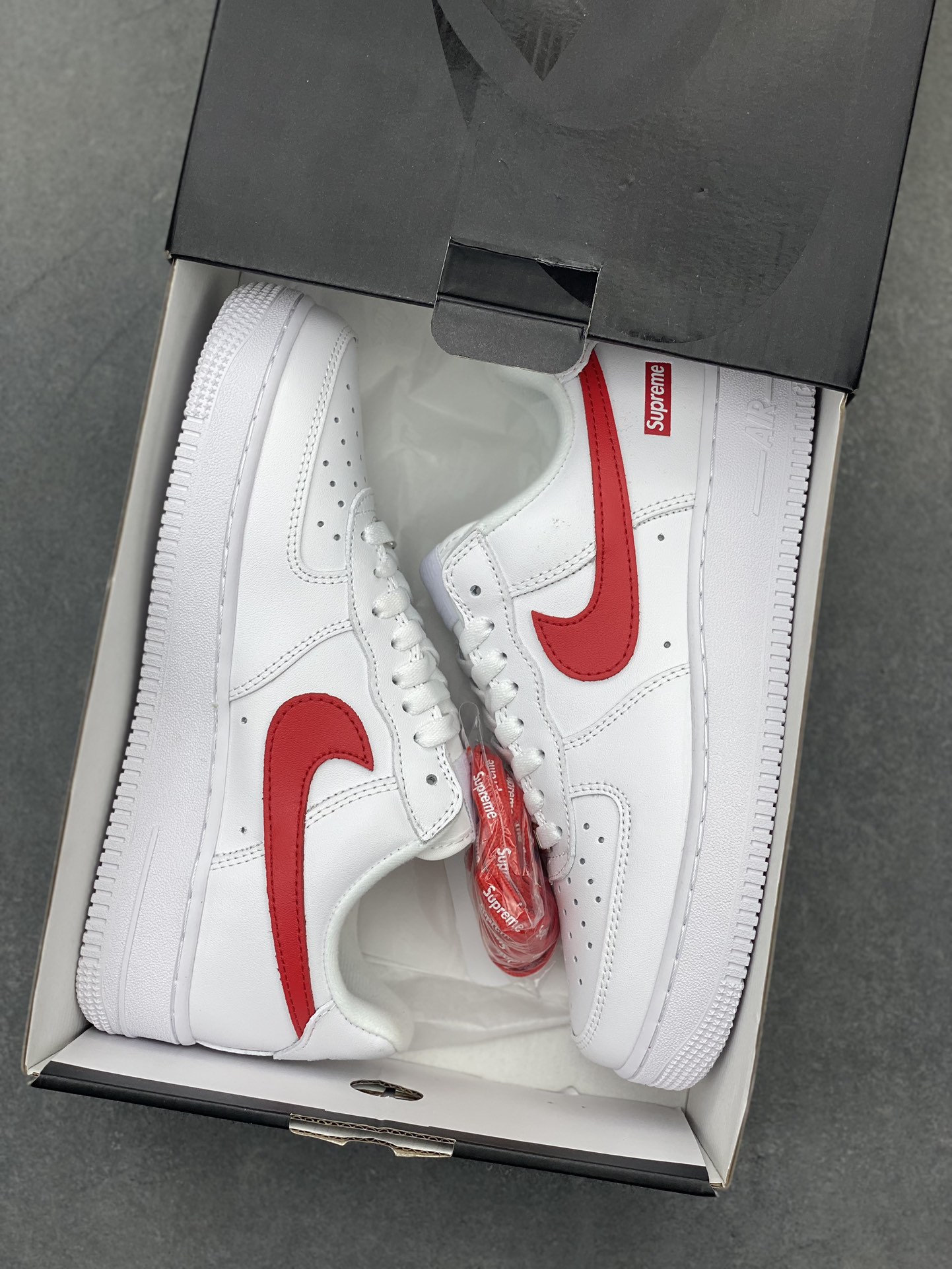 Nike Air Force 1 '07 Low Supreme CU9225-101 White/Red Sneakers 10 i1719262311 1839 4