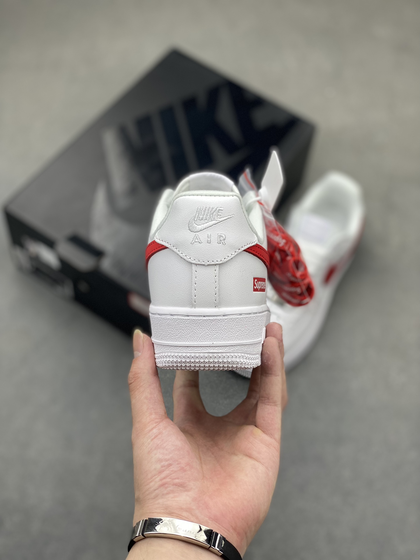 Nike Air Force 1 '07 Low Supreme CU9225-101 White/Red Sneakers 5 i1719262311 2410 5