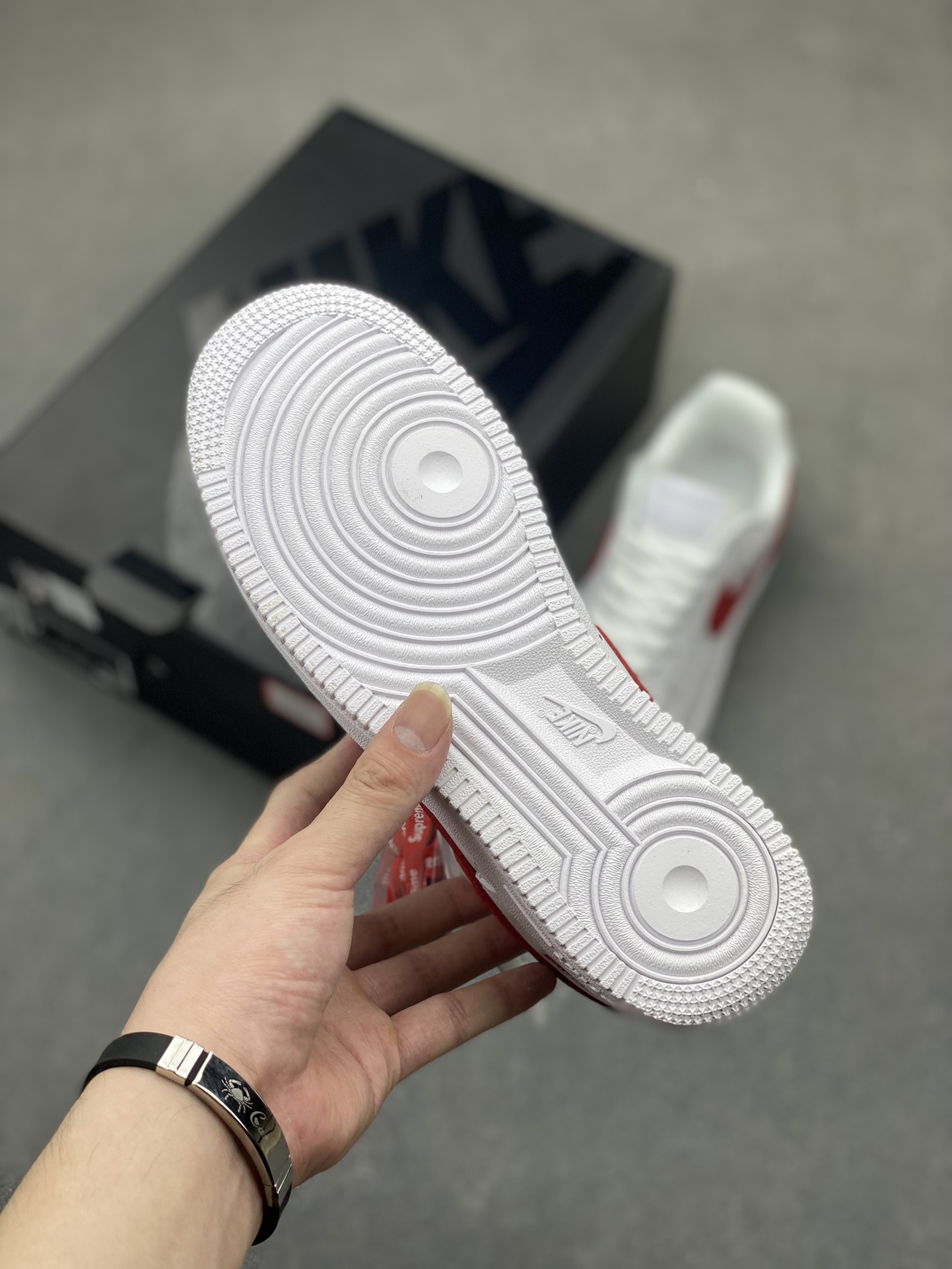 Nike Air Force 1 '07 Low Supreme CU9225-101 White/Red Sneakers 7 i1719262311 9686 3