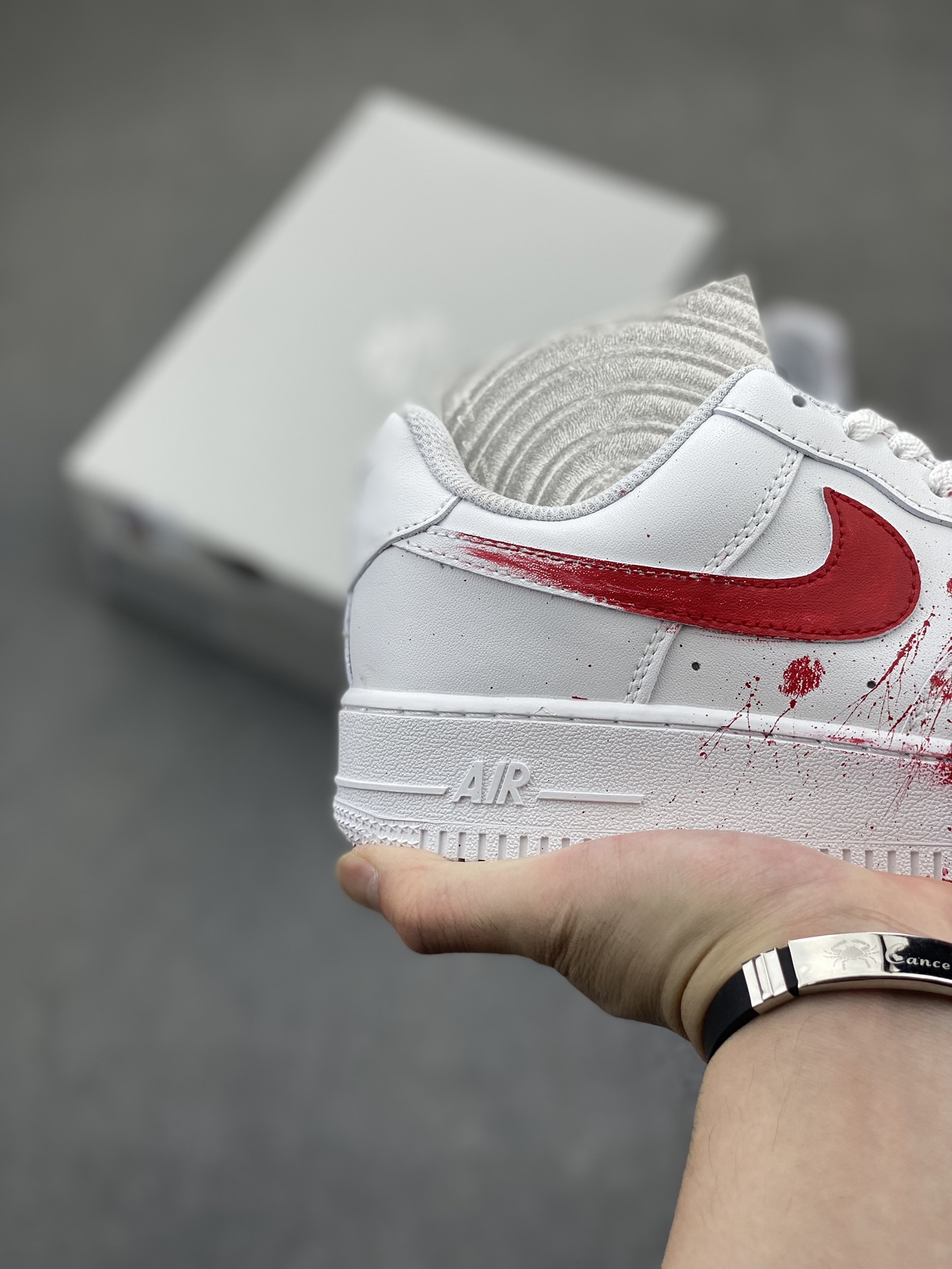 Nike Air Force 1 Low 07 White Red Custom Sneakers - Limited Edition 6 i1719262423 6233 1