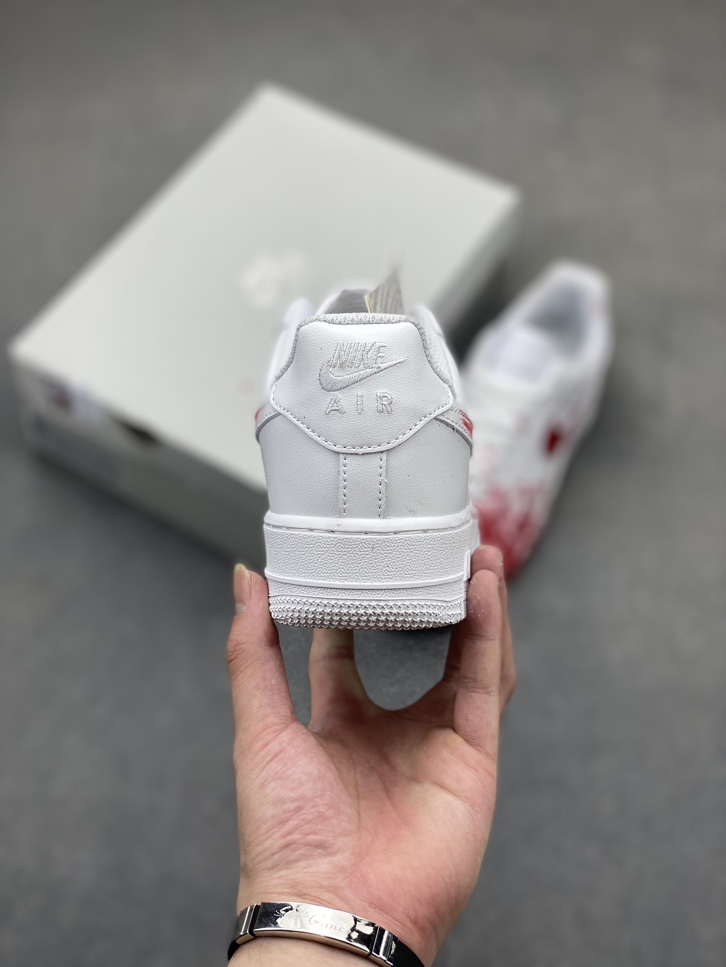 Nike Air Force 1 Low 07 White Red Custom Sneakers - Limited Edition 5 i1719262423 6931 4