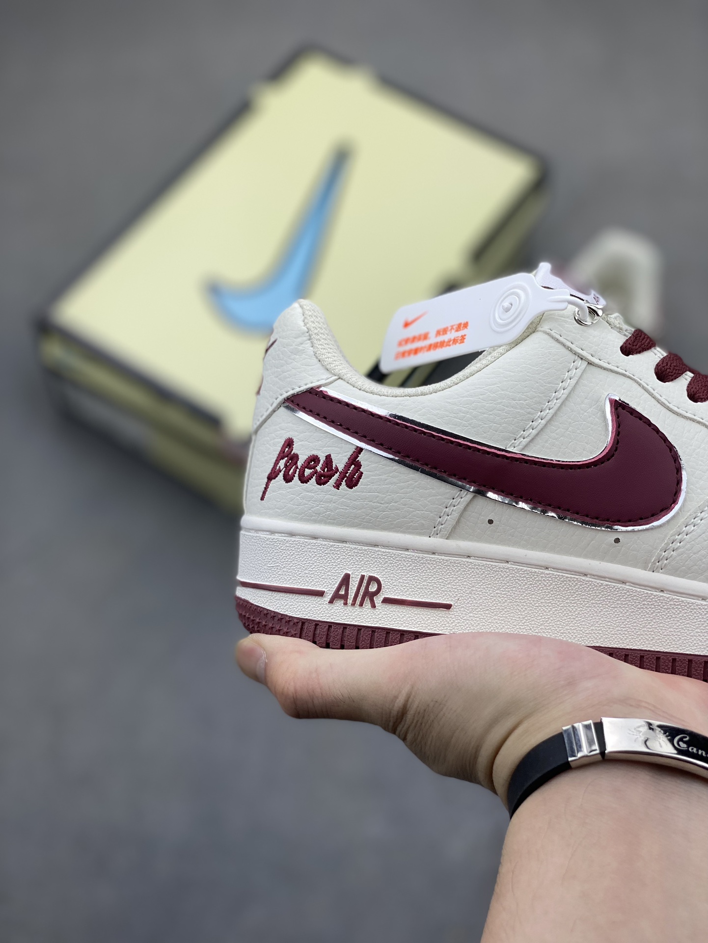 Nike Air Force 1 Low Retro Burgundy White Casual Sneakers BM2023-102 6 i1719351853 2127 7