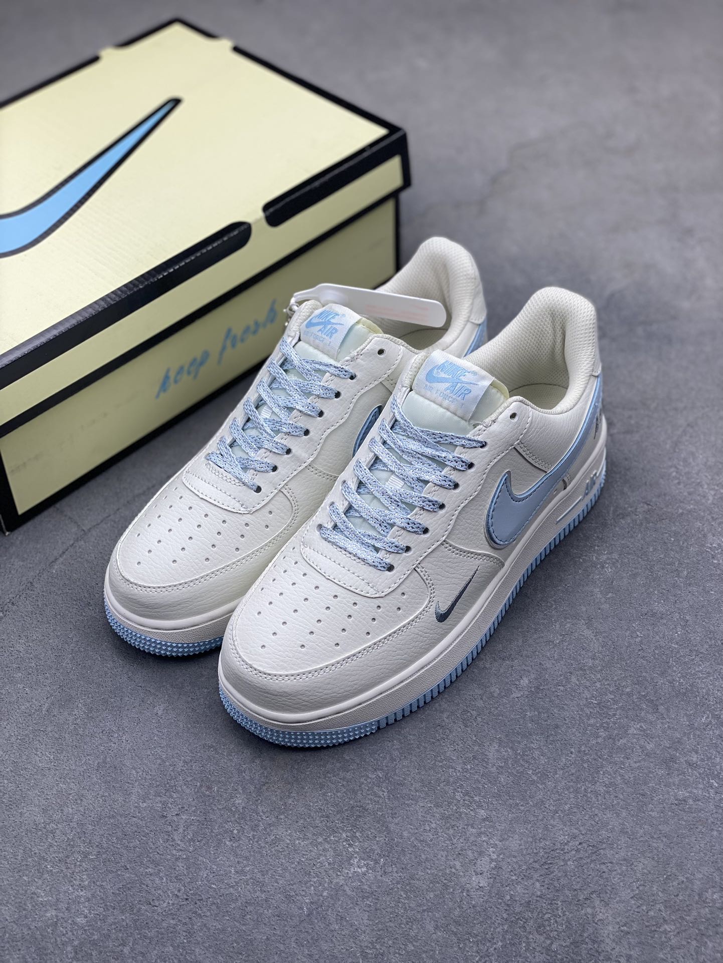 Nike Air Force 1 Low Pale Vanilla Blue Casual Sneakers 9 i1719351881 2241 7