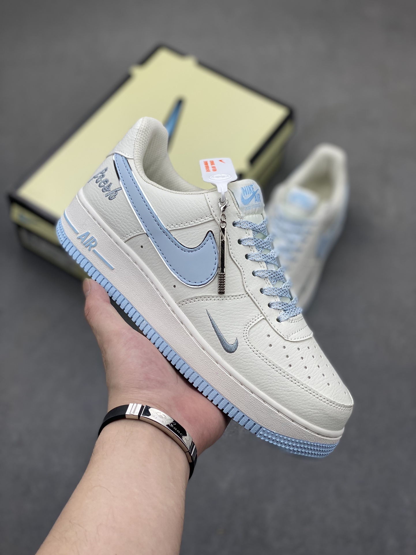 Nike Air Force 1 Low Pale Vanilla Blue Casual Sneakers 2 i1719351881 3978 8