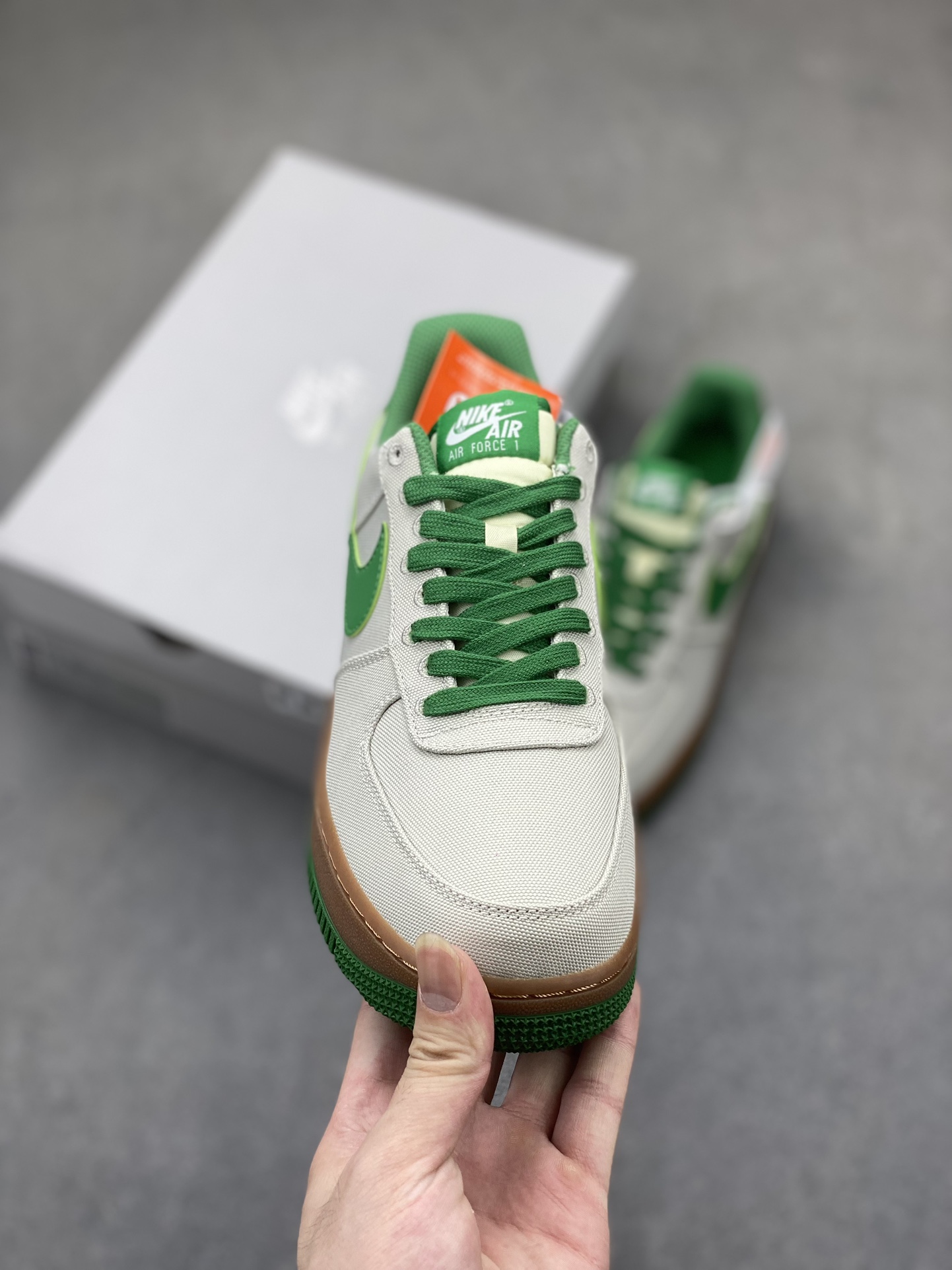 Nike Air Force 1 '07 Low Canvas Green Sneakers Authentic Design 3 i1719429261 5383 5