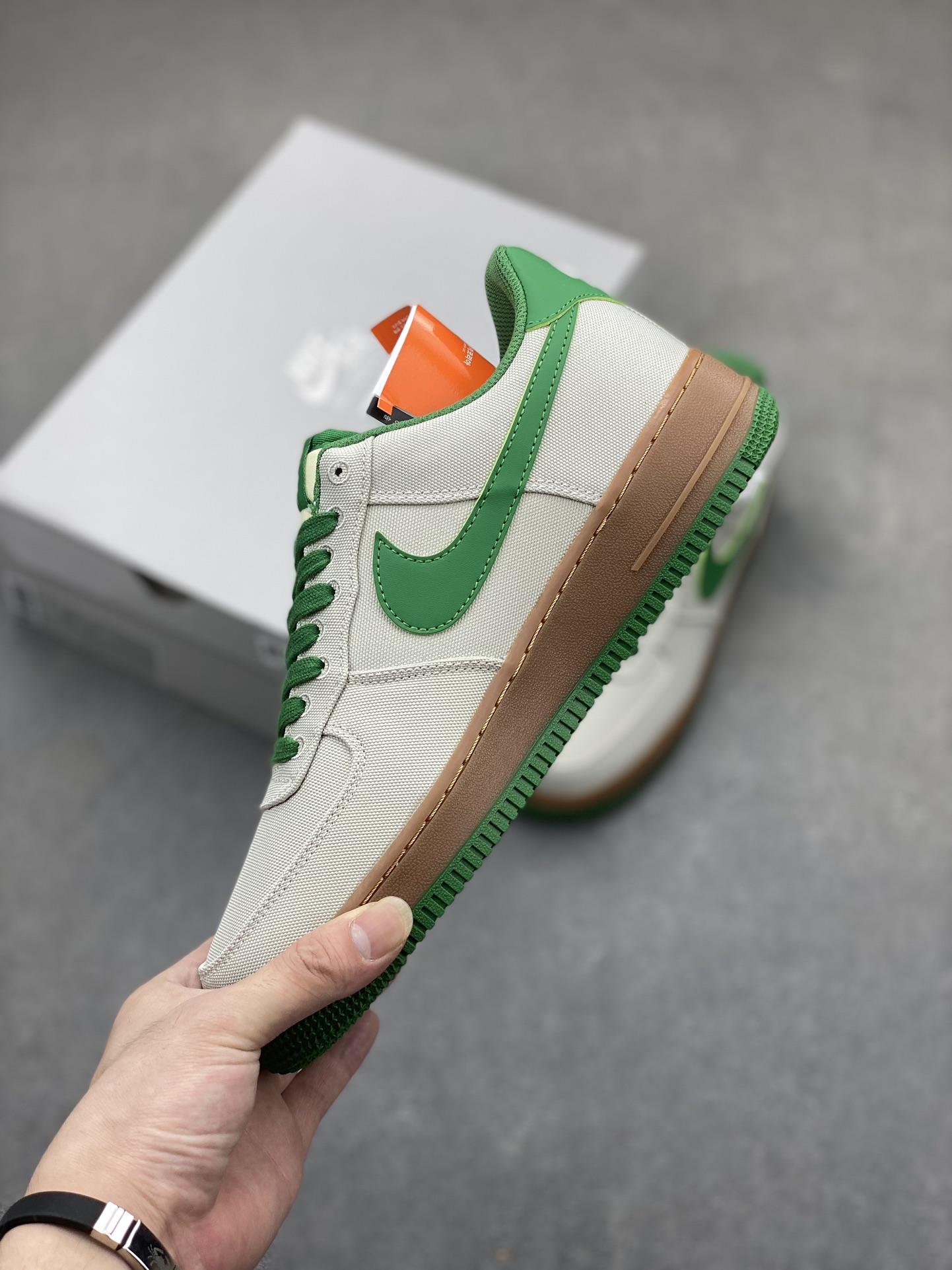 Nike Air Force 1 '07 Low Canvas Green Sneakers Authentic Design 4 i1719429261 9558 0