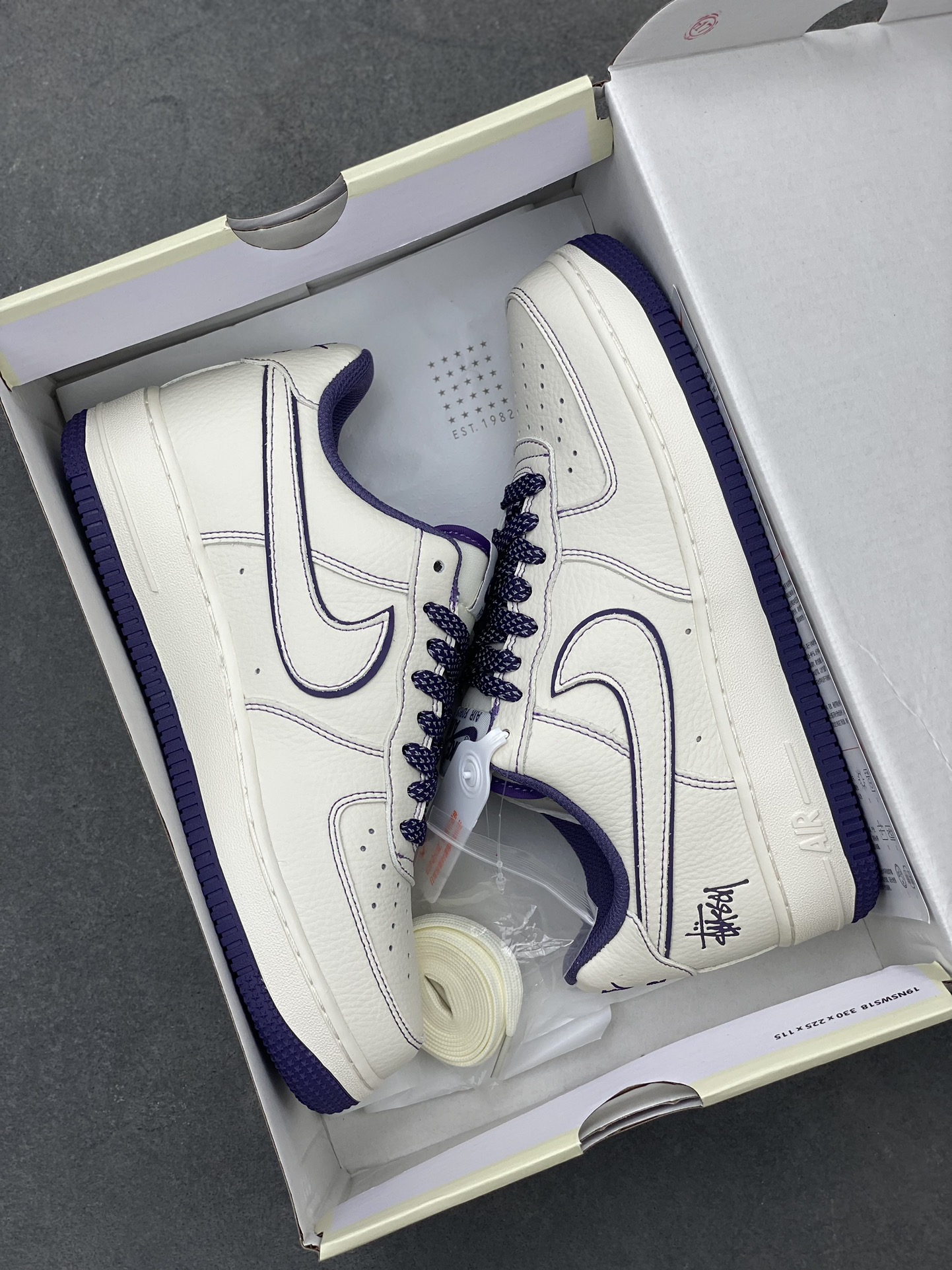 Stussy x Nike Air Force 1 Low 'Purple Reflective' Casual Sneakers 10 i1719429746 1361 0