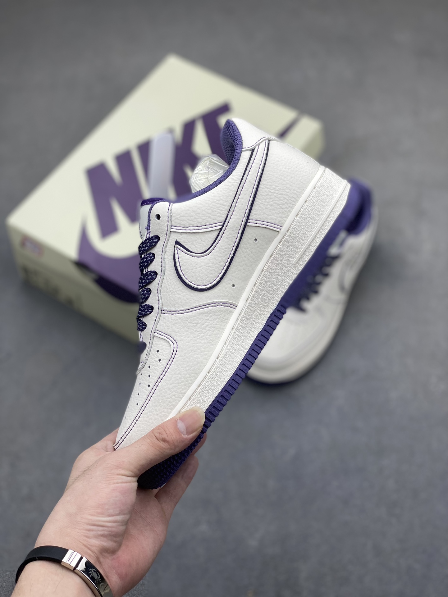 Stussy x Nike Air Force 1 Low 'Purple Reflective' Casual Sneakers 4 i1719429746 8414 0