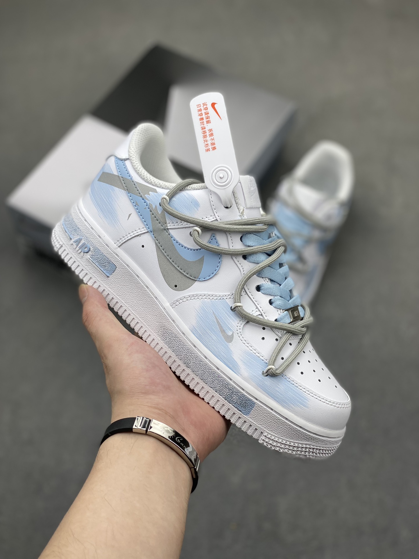 Nike Air Force 1 Low '07 Custom Anime White Blue Casual Sneakers 2 i1719429794 9041 4