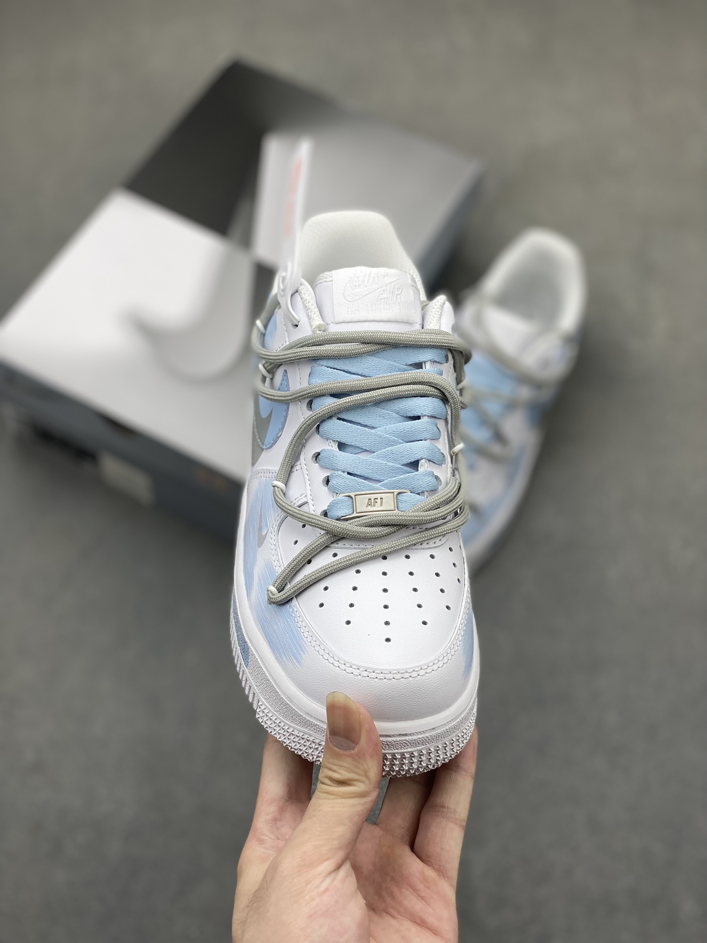 Nike Air Force 1 Low '07 Custom Anime White Blue Casual Sneakers 3 i1719429810 3509 0