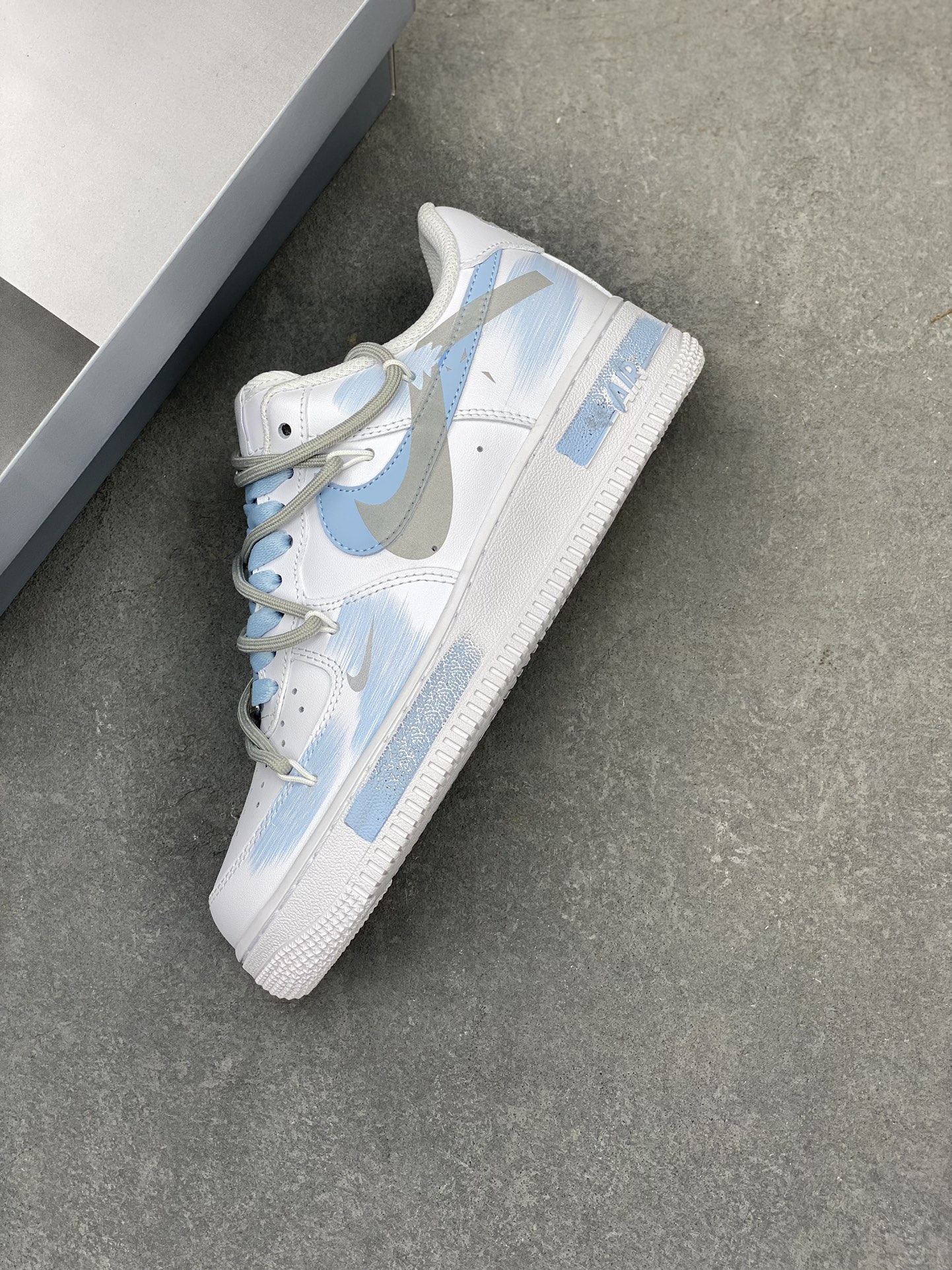 Nike Air Force 1 Low '07 Custom Anime White Blue Casual Sneakers 8 i1719429810 4063 0