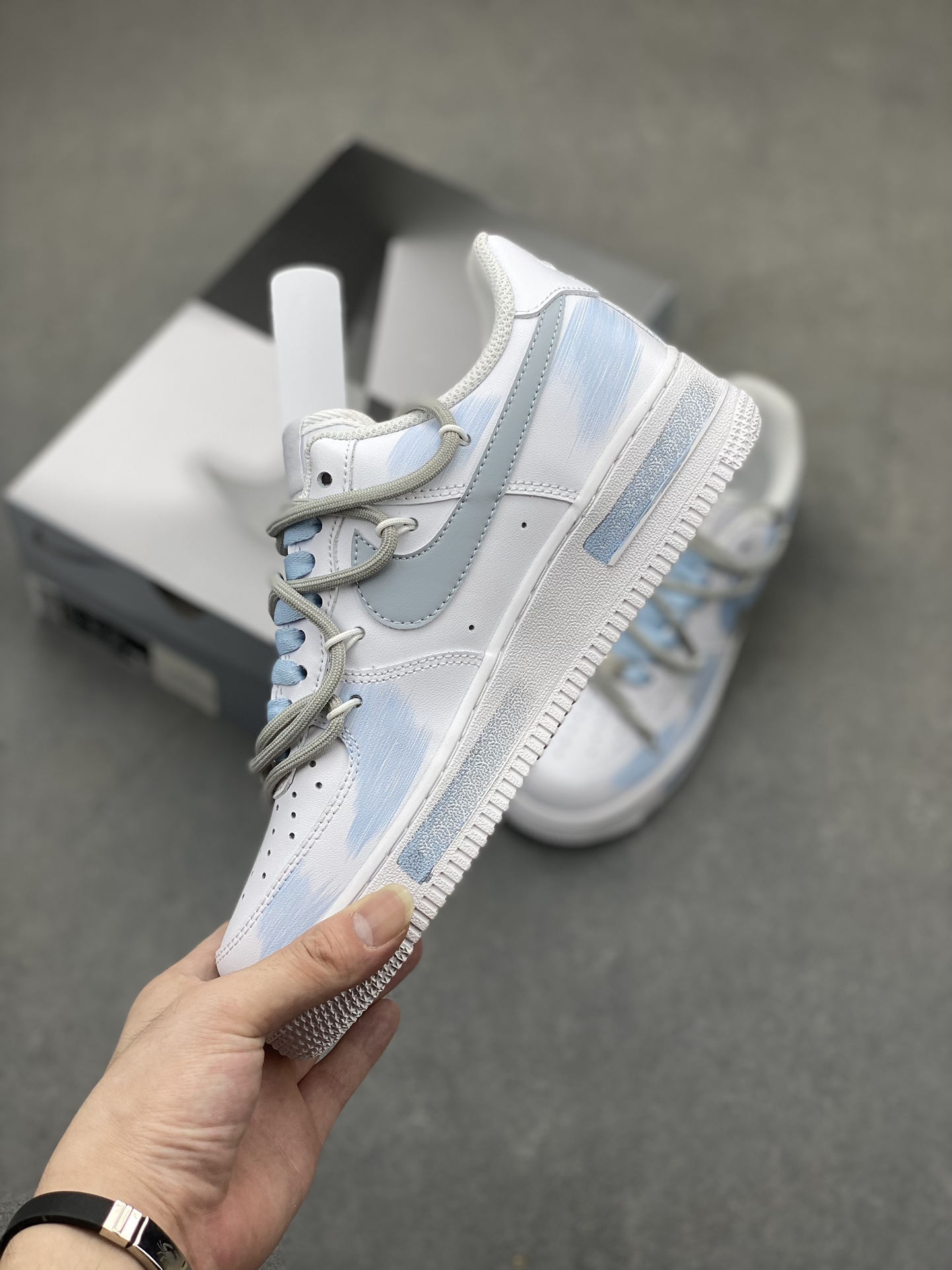 Nike Air Force 1 Low '07 Custom Anime White Blue Casual Sneakers 4 i1719429810 5314 0