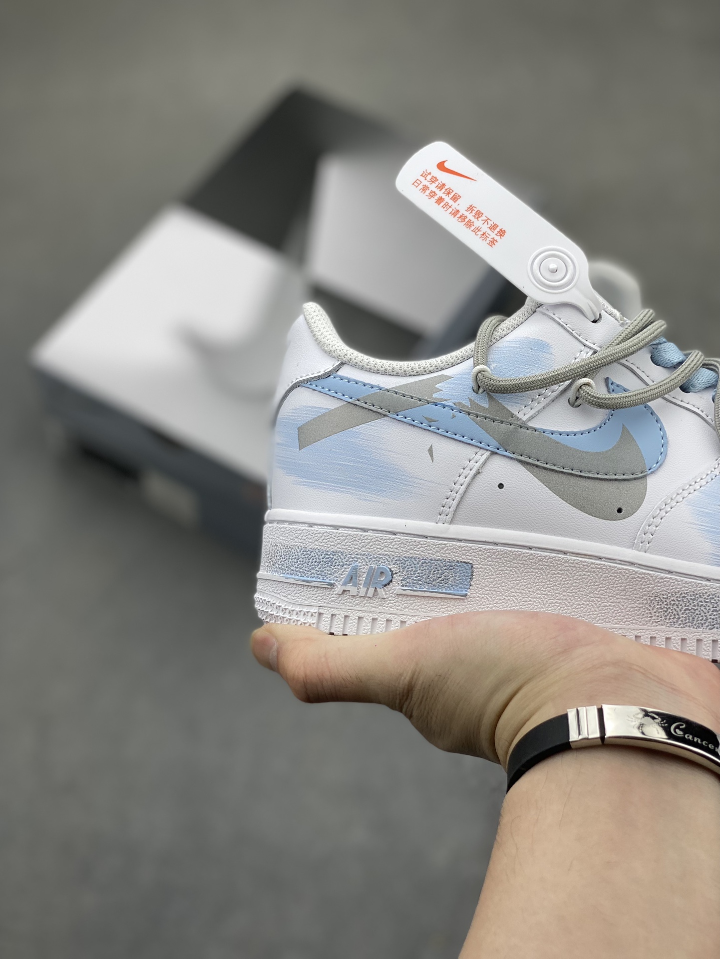 Nike Air Force 1 Low '07 Custom Anime White Blue Casual Sneakers 6 i1719429810 9765 0