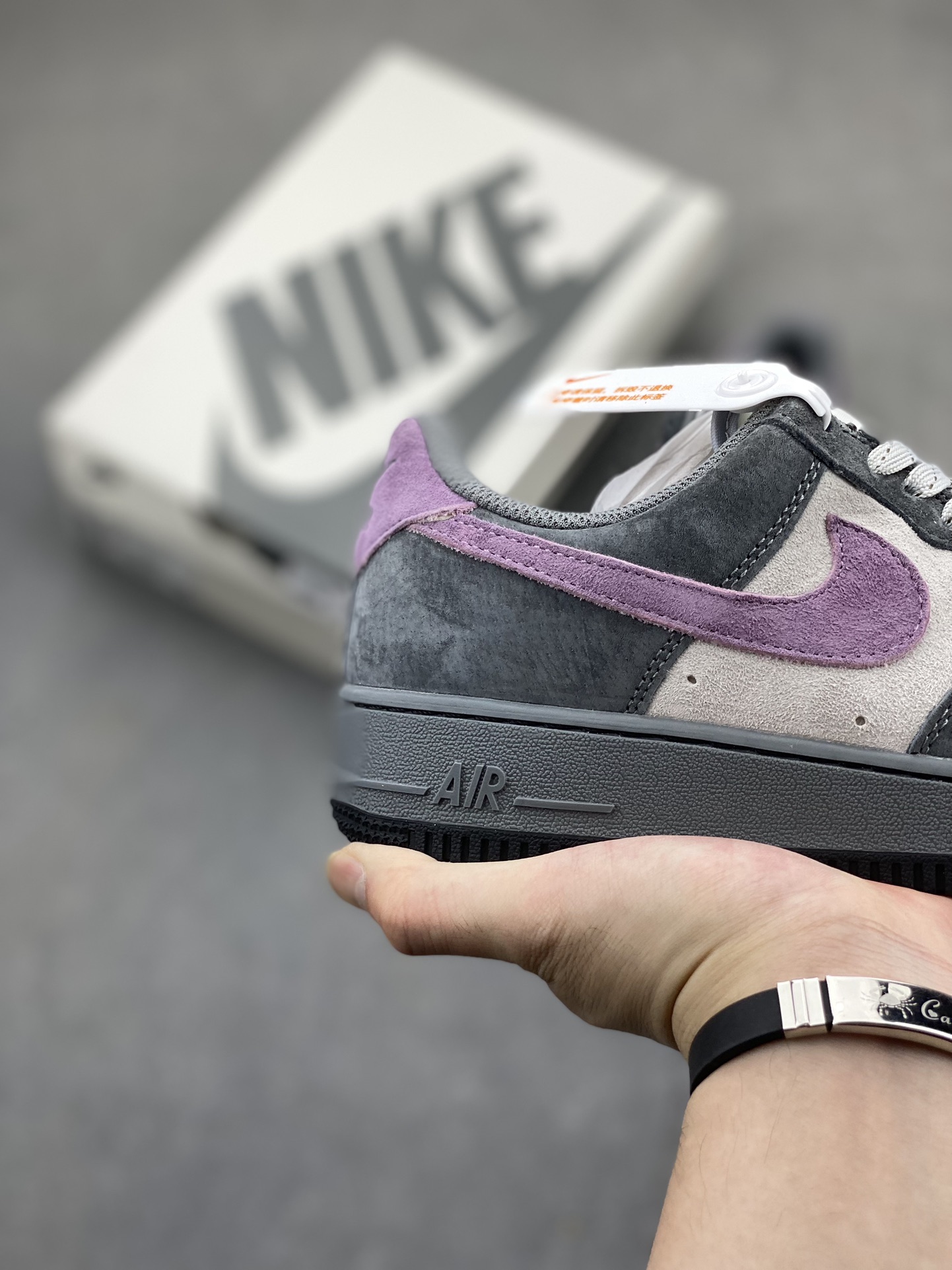 Nike Air Force 1 Low Grey/Purple Suede Sneakers DV0788-117 6 i1719431151 7047 7