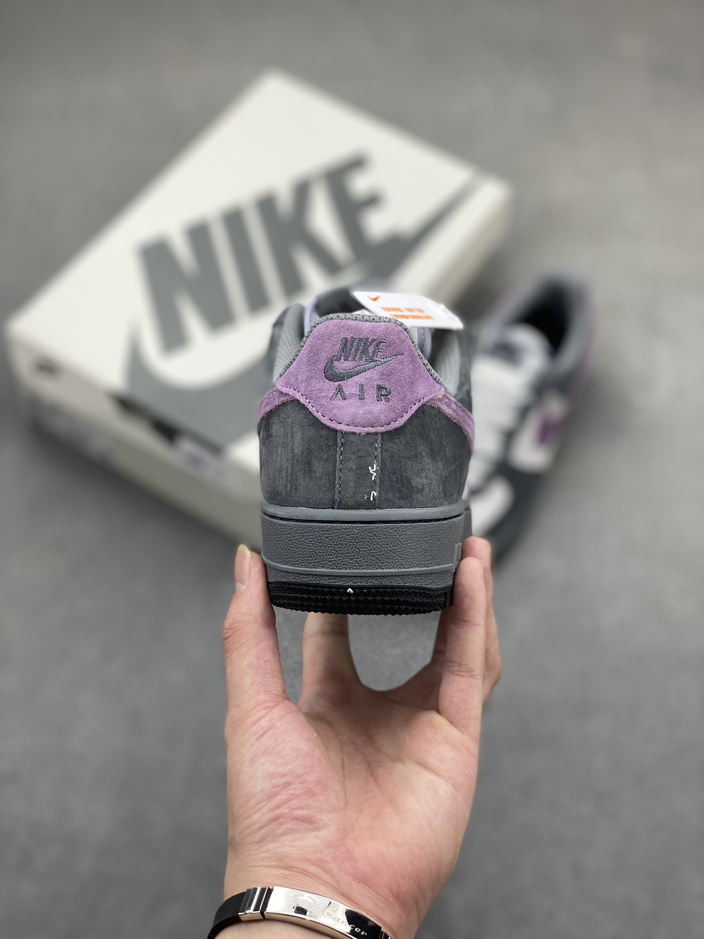 Nike Air Force 1 Low Grey/Purple Suede Sneakers DV0788-117 5 i1719431151 8593 8