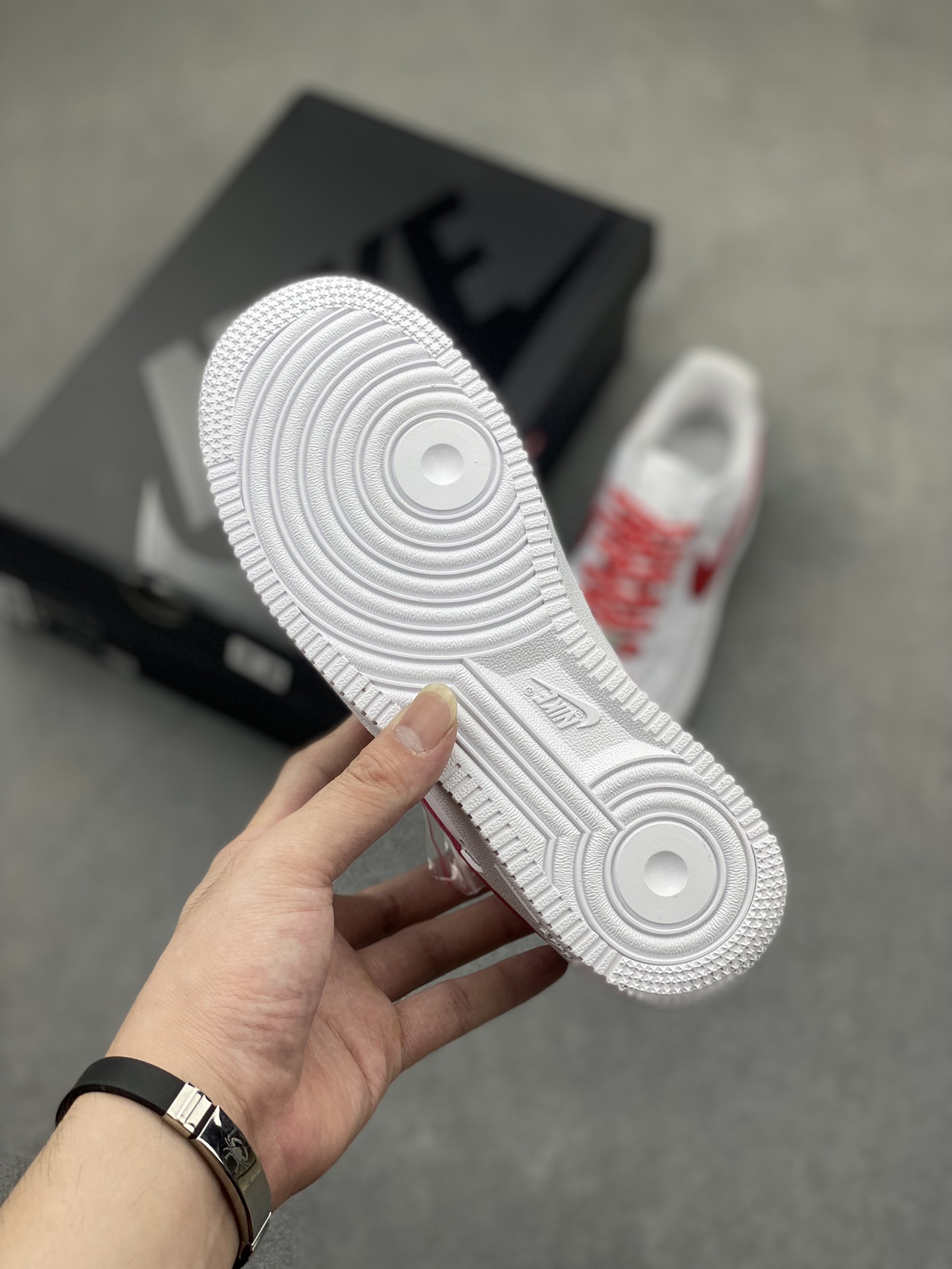 Nike Air Force 1 Low Supreme White Red CU9225-101, Premium Leather Sneakers 7 i1719512667 1127 4