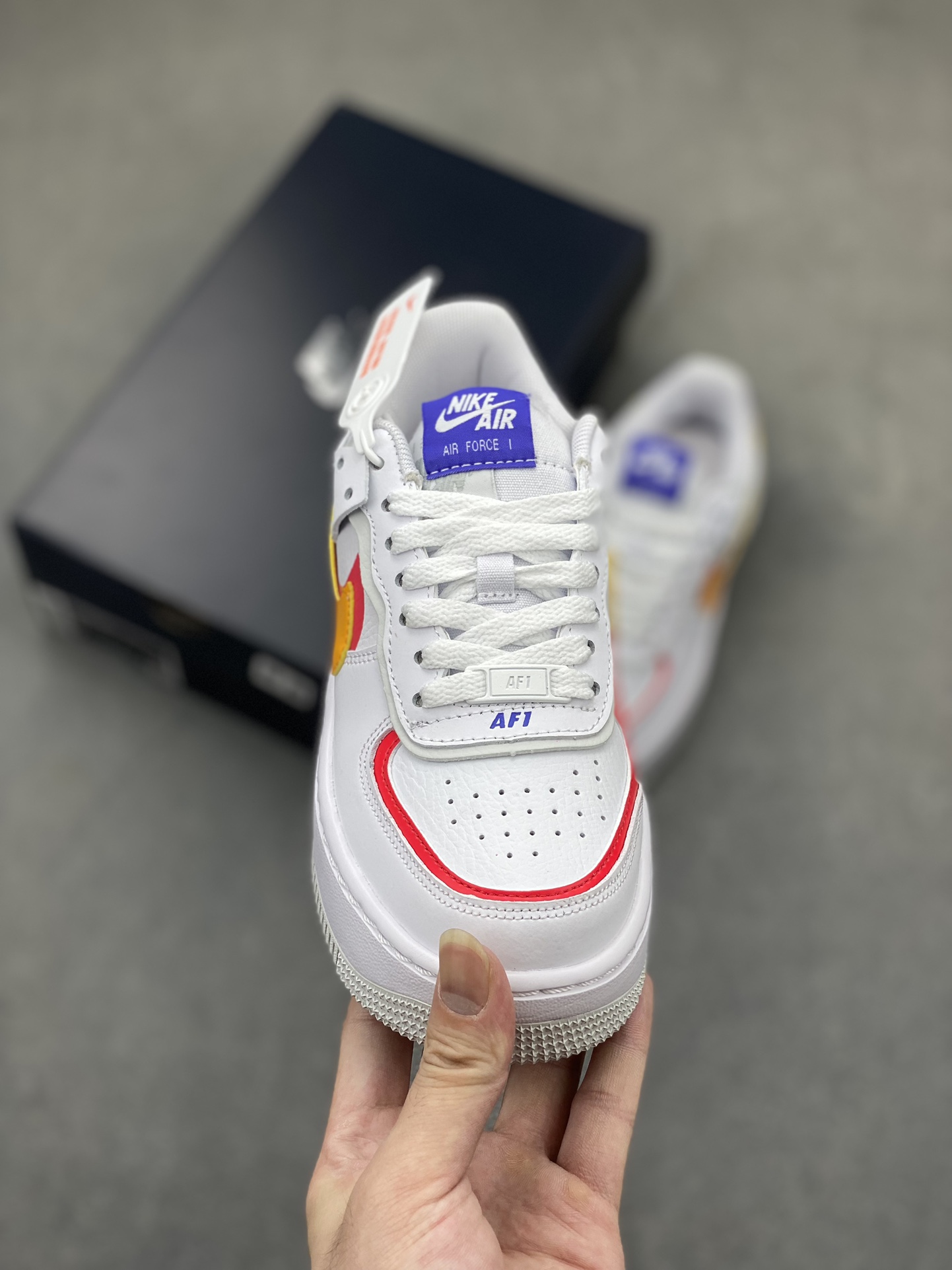 Nike Air Force 1 Shadow White Blue Low-Top Sneakers - Lightweight & Stylish 3 i1719512933 1698 0