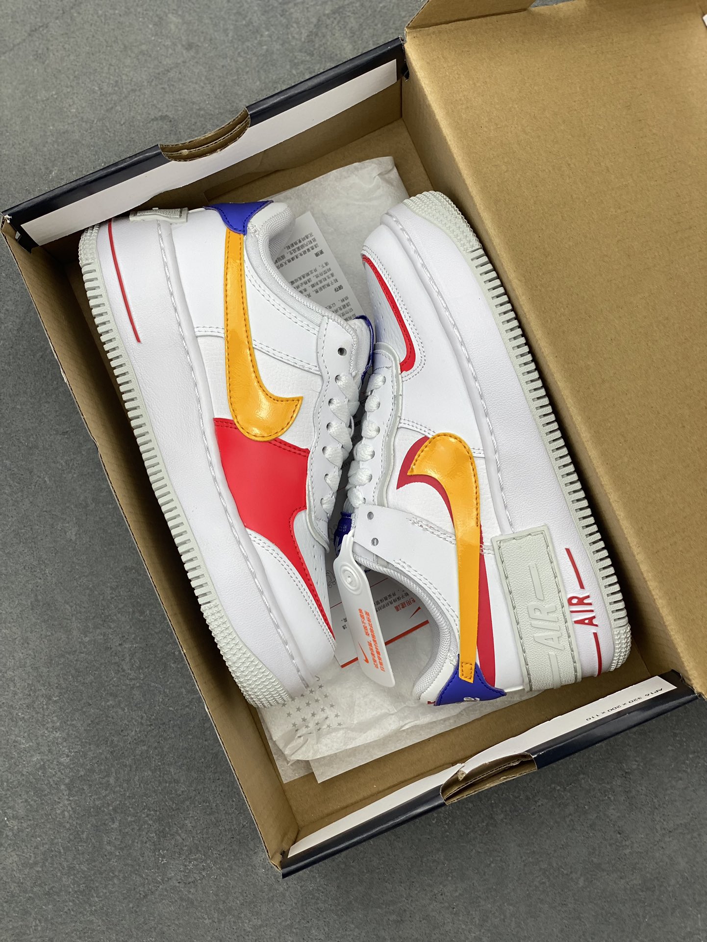 Nike Air Force 1 Shadow White Blue Low-Top Sneakers - Lightweight & Stylish 10 i1719512933 6850 4