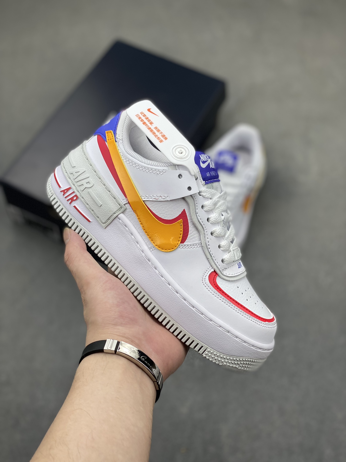 Nike Air Force 1 Shadow White Blue Low-Top Sneakers - Lightweight & Stylish 2 i1719512933 7219 5