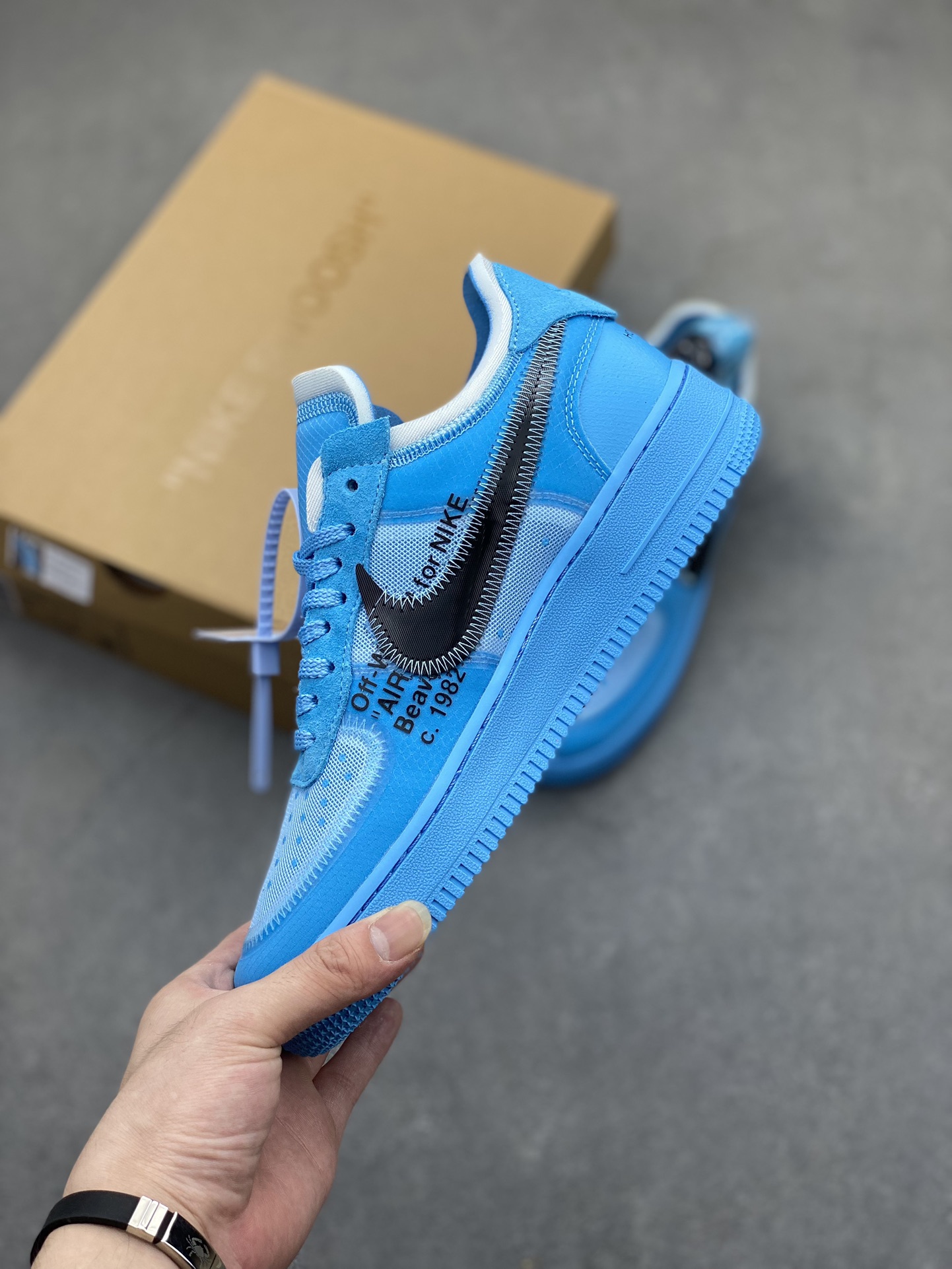 Nike Air Force 1 Low 07 'Off-White' Blue AO4606-400 Sneakers 4 i1719513082 2842 1