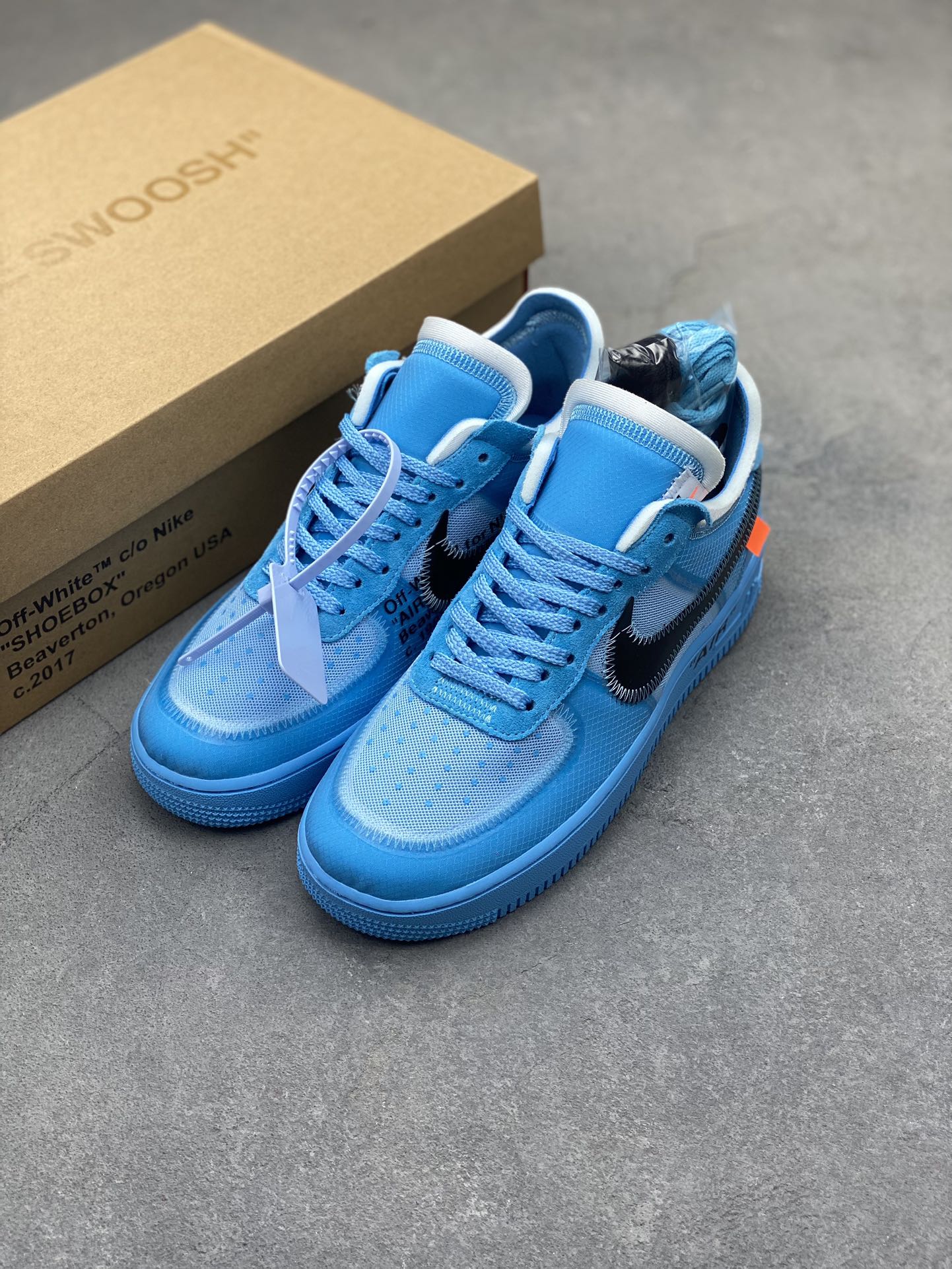 Nike Air Force 1 Low 07 'Off-White' Blue AO4606-400 Sneakers 9 i1719513083 7889 3
