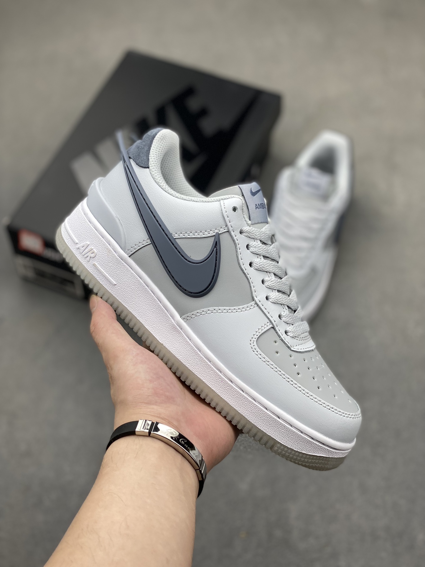 Nike Air Force 1 Low '07 Grey Fog AMBUSH Men's Sneakers FJ4710-001 2 i1719513121 1410 1