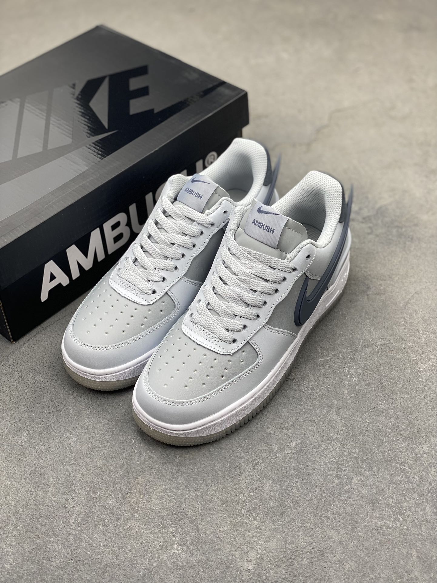 Nike Air Force 1 Low '07 Grey Fog AMBUSH Men's Sneakers FJ4710-001 9 i1719513121 3079 8