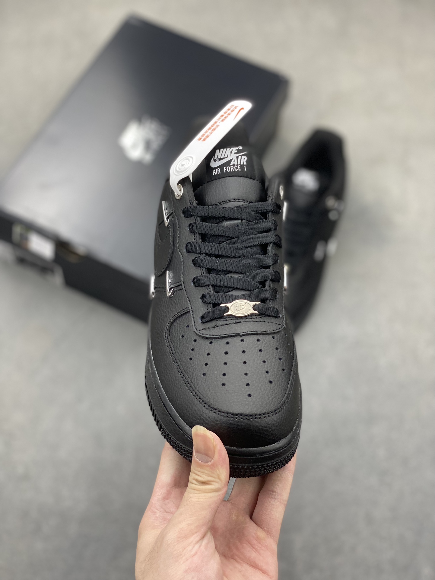Nike Air Force 1 Low '07 Black and White Stitching HQ1180-001 Sneakers 3 i1719513208 380 3