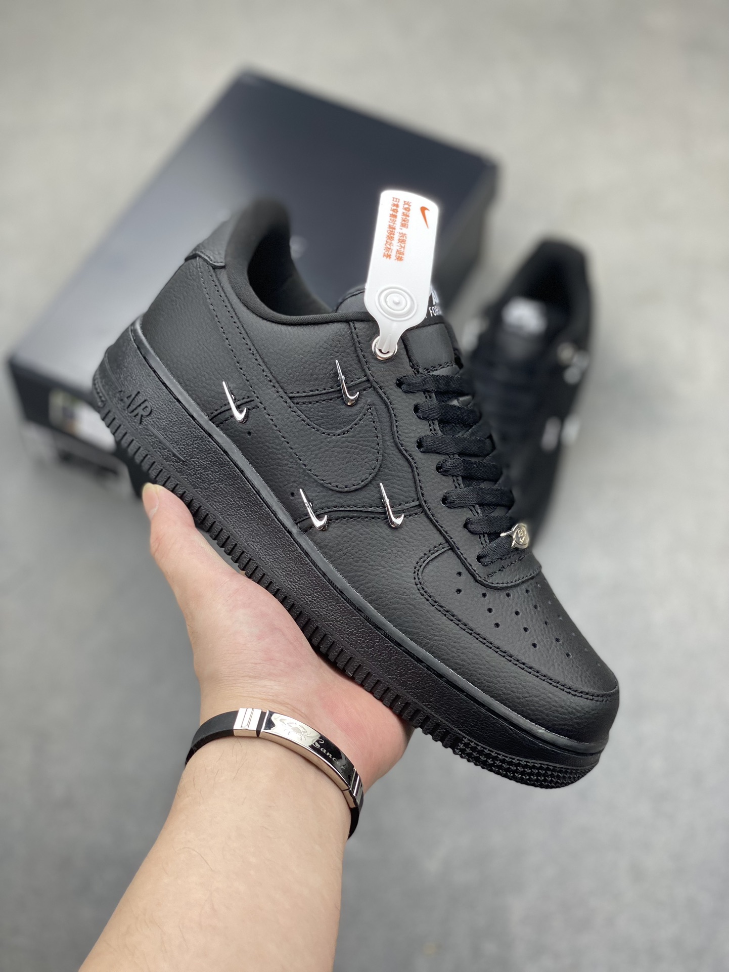Nike Air Force 1 Low '07 Black and White Stitching HQ1180-001 Sneakers 2 i1719513208 8011 0