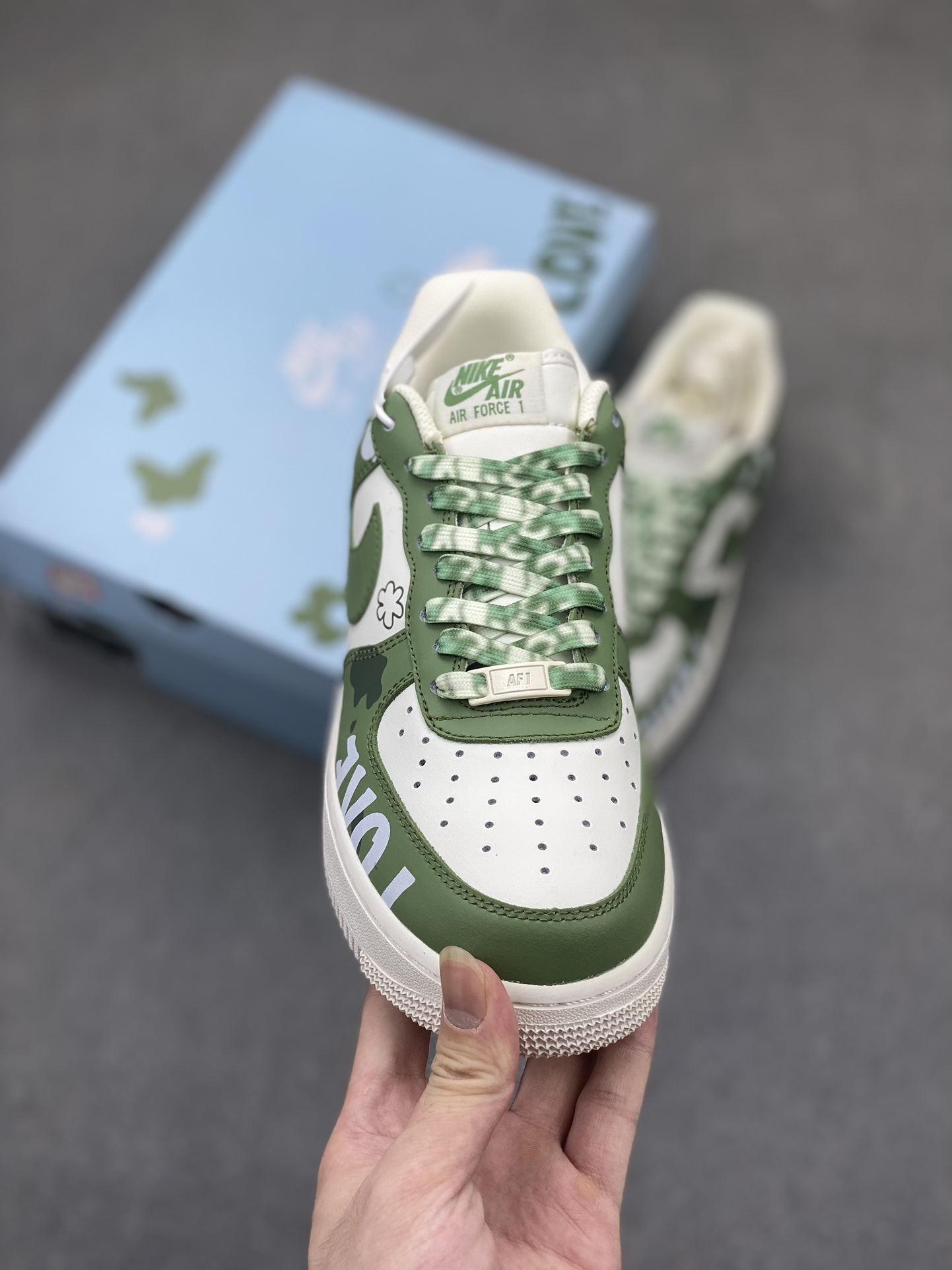 Nike Air Force 1 Low '07 Olive Green Custom Anime Casual Sneakers 3 i1719599130 7633 6