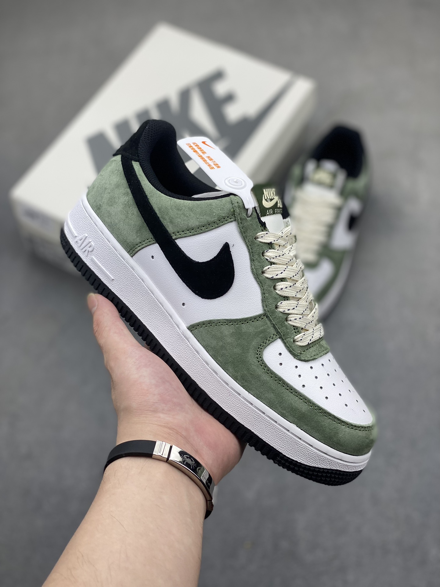 Nike Air Force 1 Low Olive Suede Casual Sneakers DV0788-114 2 i1719607747 9259 5