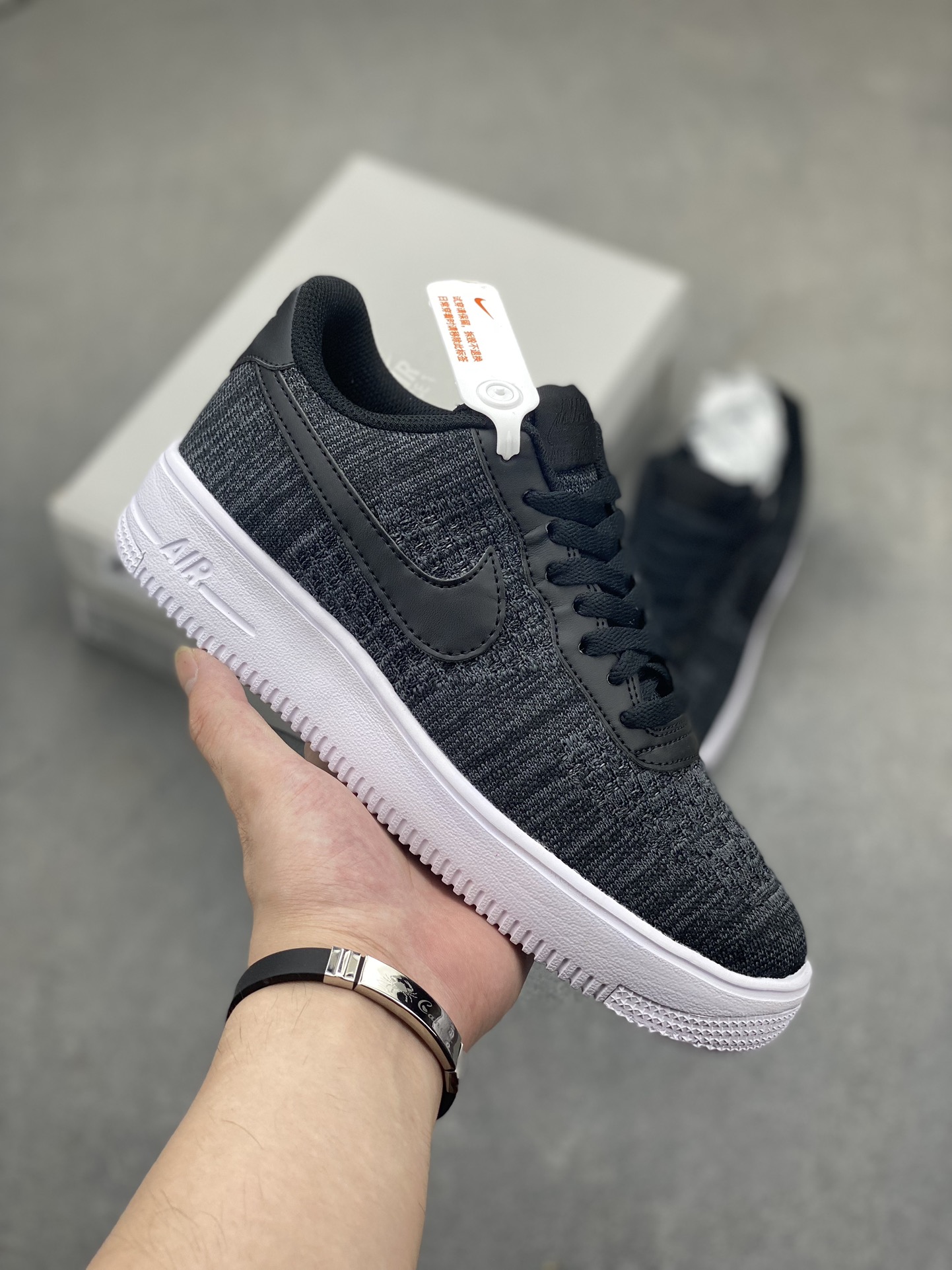 Nike Air Force 1 Low 2.0 Black Flyknit Casual Sneakers CI0051-300 2 i1719685468 1010 0