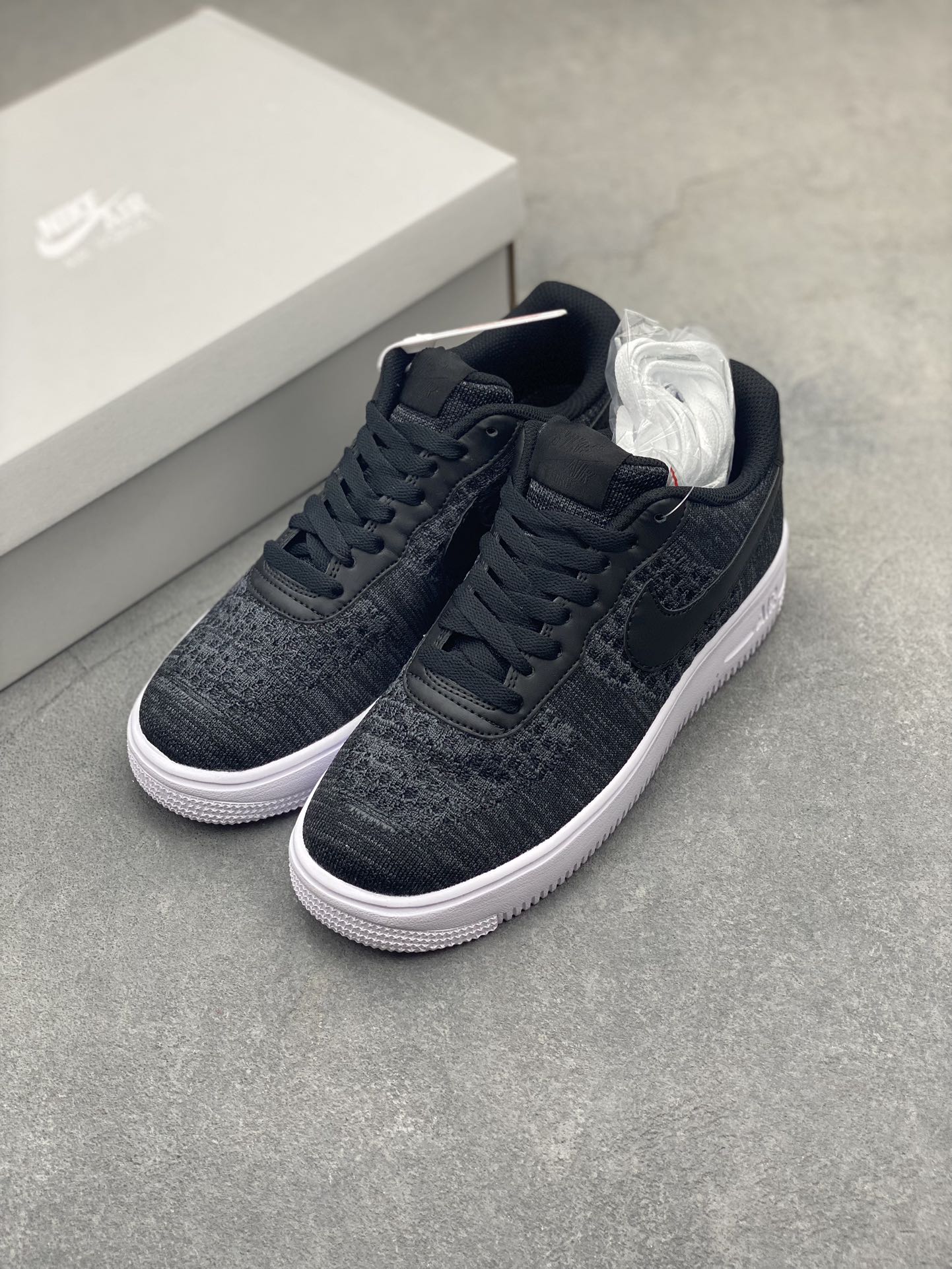 Nike Air Force 1 Low 2.0 Black Flyknit Casual Sneakers CI0051-300 9 i1719685469 5081 3