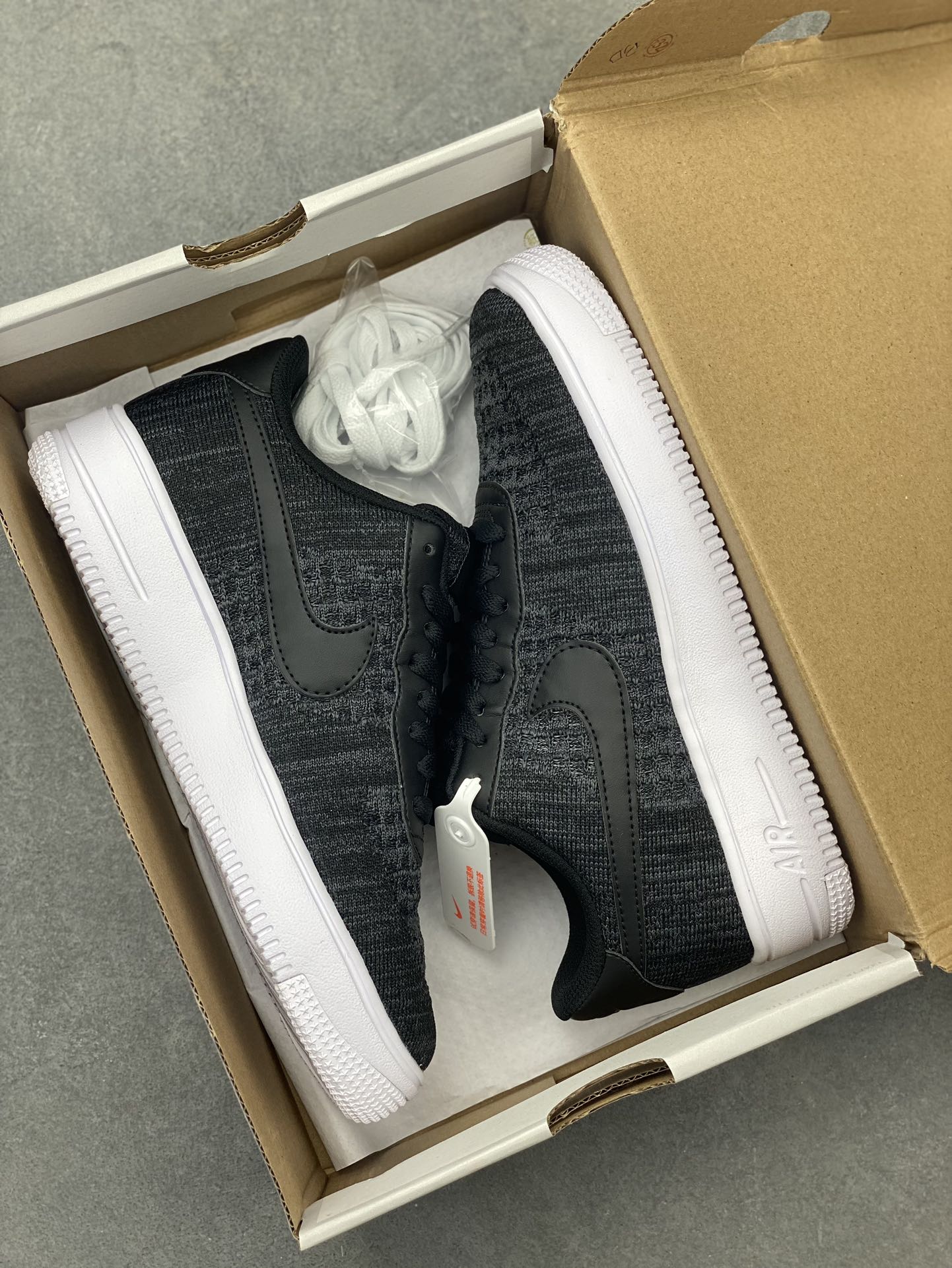 Nike Air Force 1 Low 2.0 Black Flyknit Casual Sneakers CI0051-300 10 i1719685469 5118 7