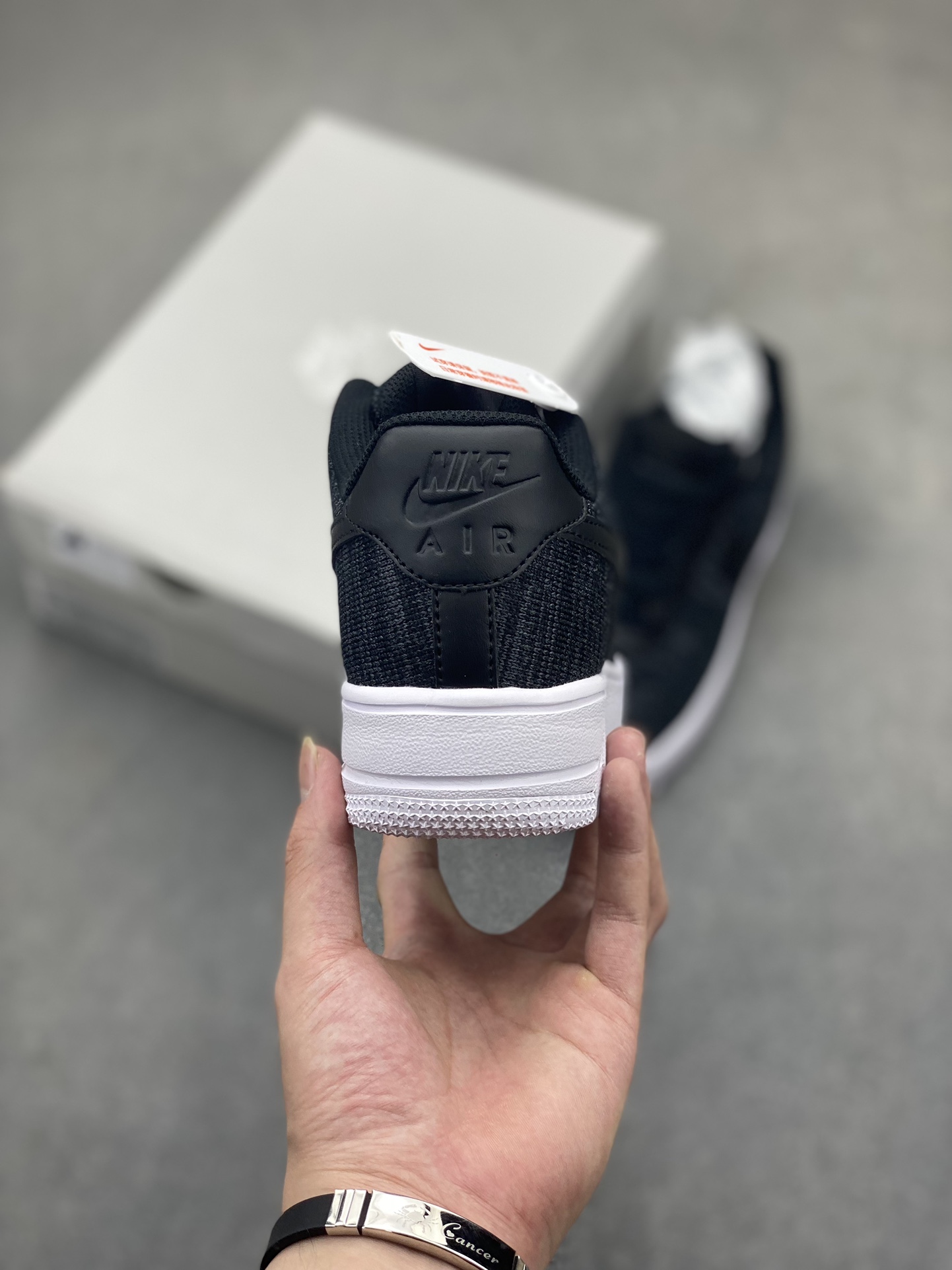 Nike Air Force 1 Low 2.0 Black Flyknit Casual Sneakers CI0051-300 5 i1719685469 877 5
