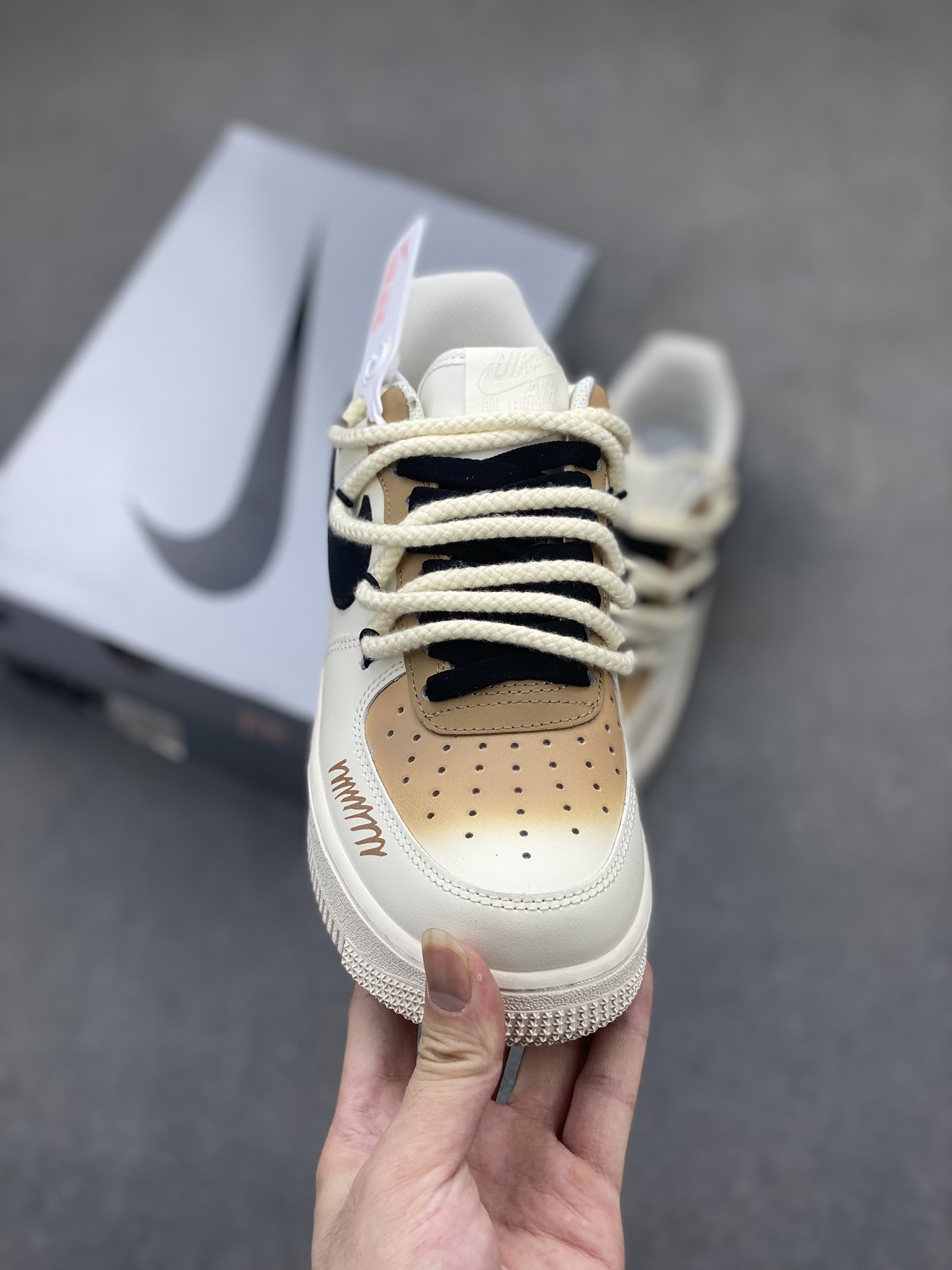 Nike Air Force 1 Low '07 Custom Cappuccino Casual Sneakers 3 i1719861494 5098 6