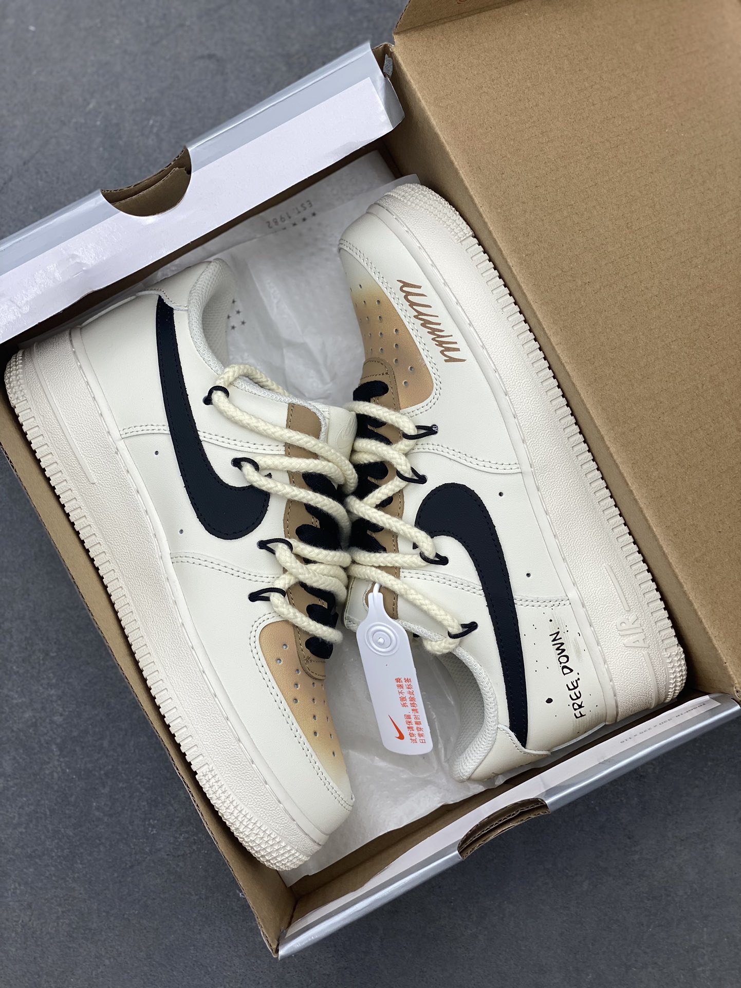 Nike Air Force 1 Low '07 Custom Cappuccino Casual Sneakers 10 i1719861494 5932 1