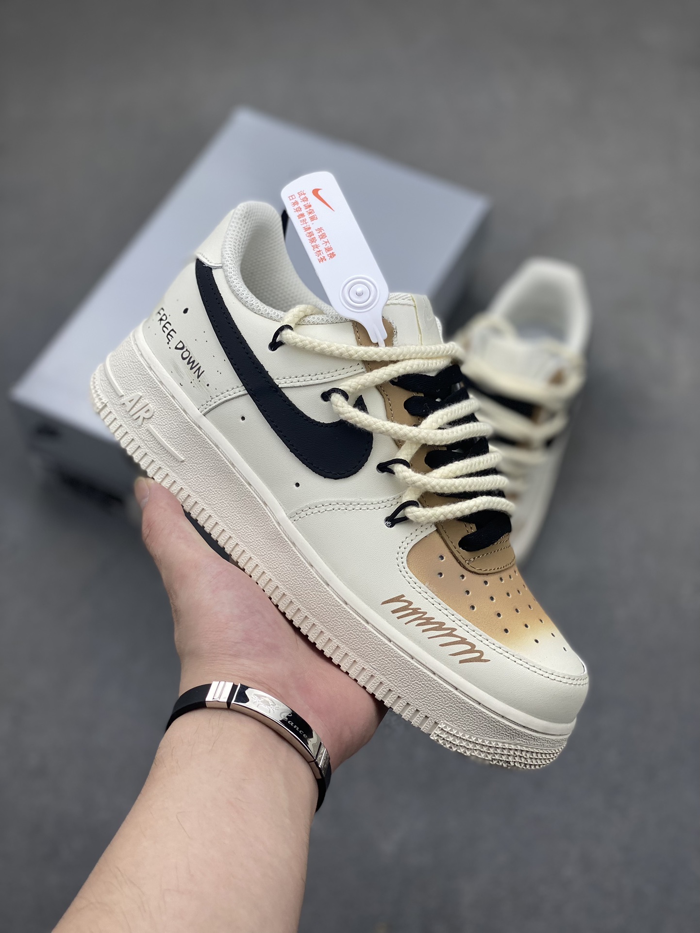 Nike Air Force 1 Low '07 Custom Cappuccino Casual Sneakers 2 i1719861494 9464 3