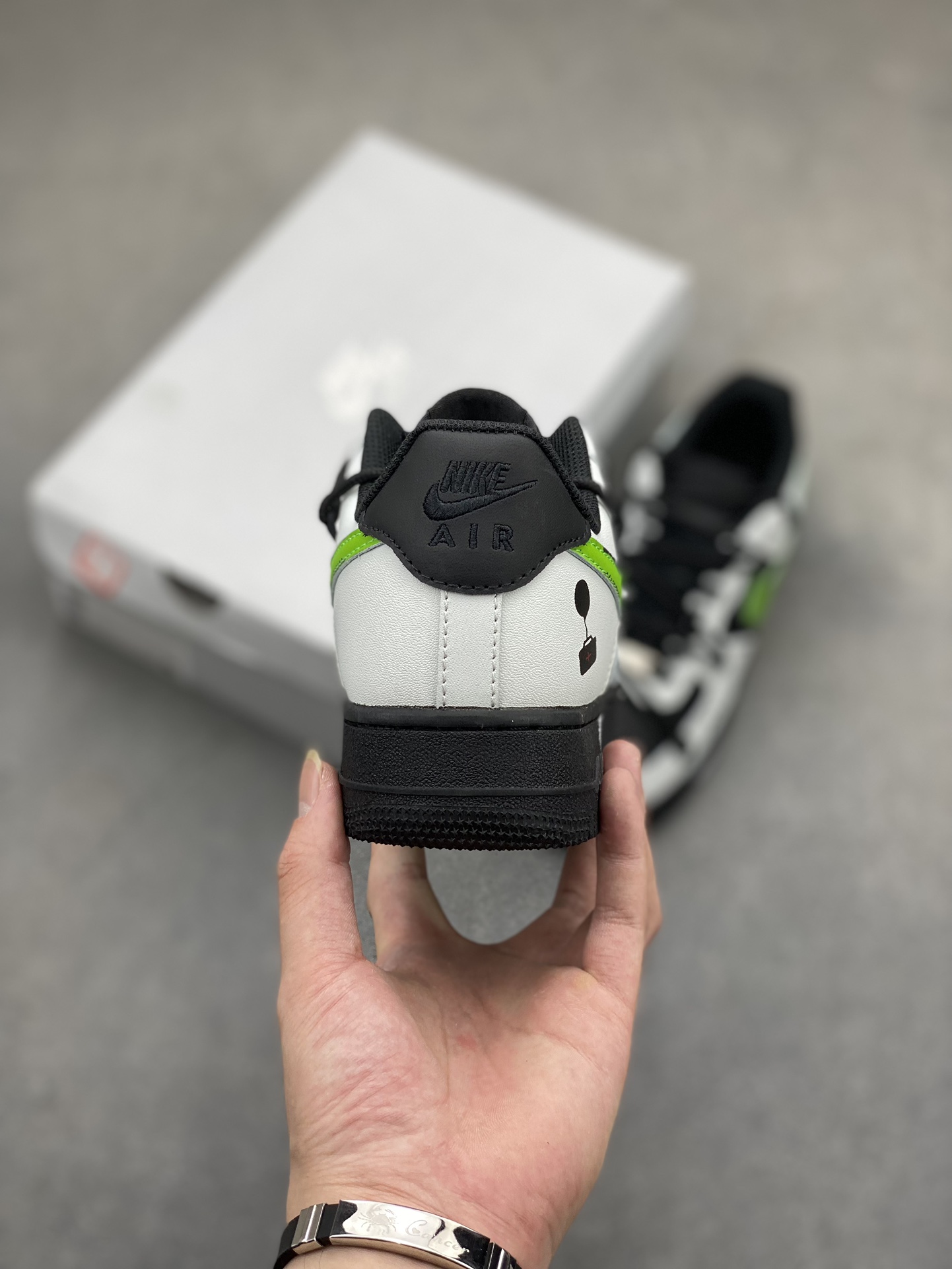 Nike Air Force 1 Low Black White Green Casual Sneakers DD8959-001 5 i1719861560 9654 1