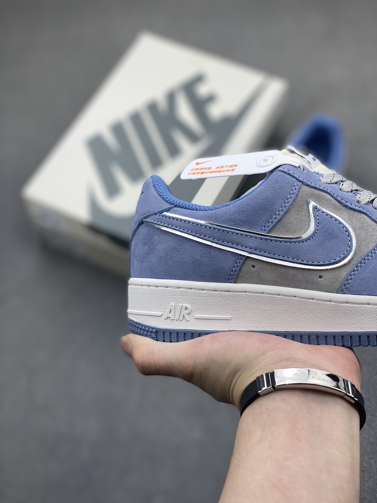Nike Air Force 1 '07 Low Blue Grey Suede Sneakers DV0788-112 6 i1719861623 3028 3