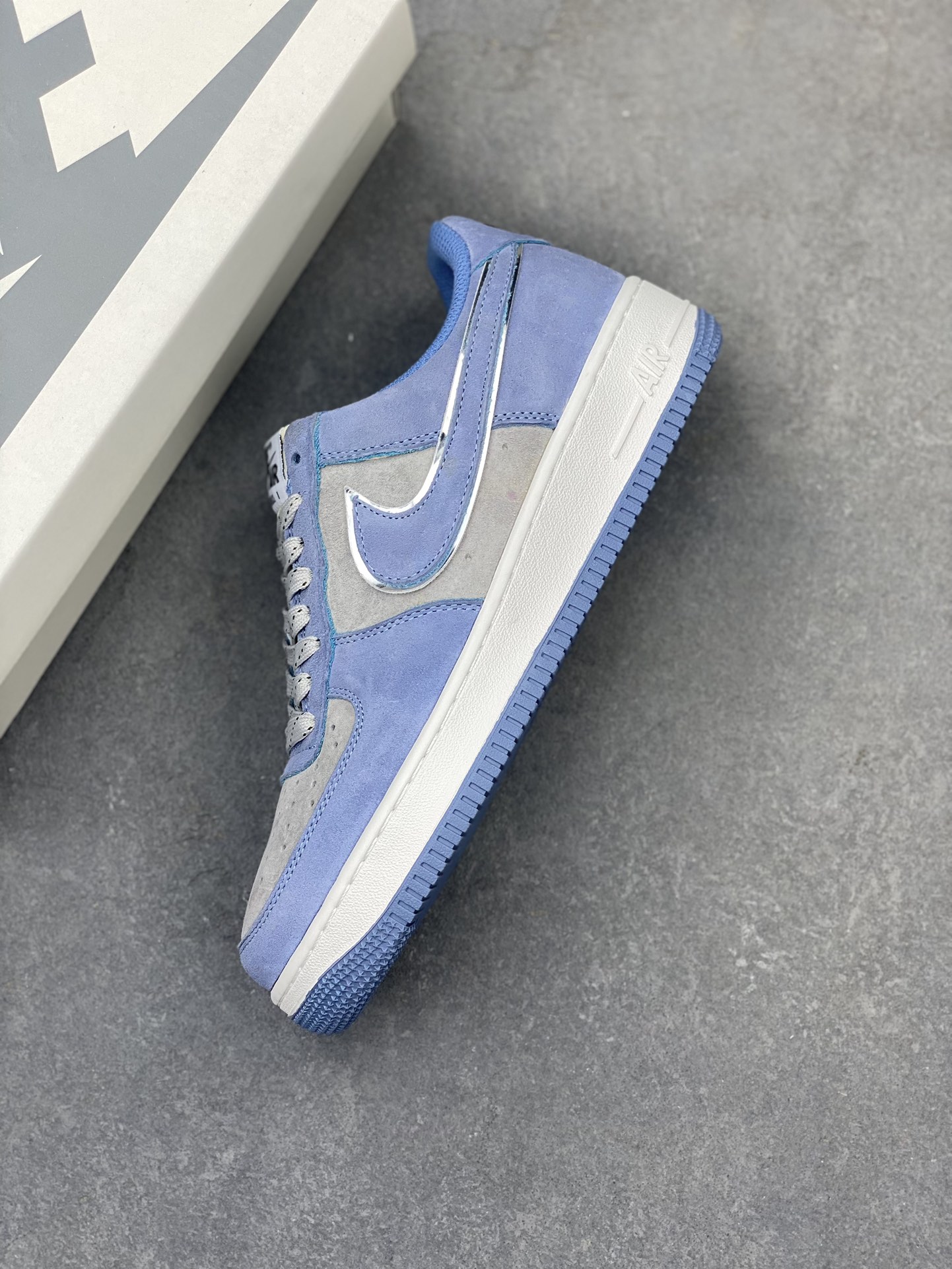 Nike Air Force 1 '07 Low Blue Grey Suede Sneakers DV0788-112 8 i1719861623 4779 6